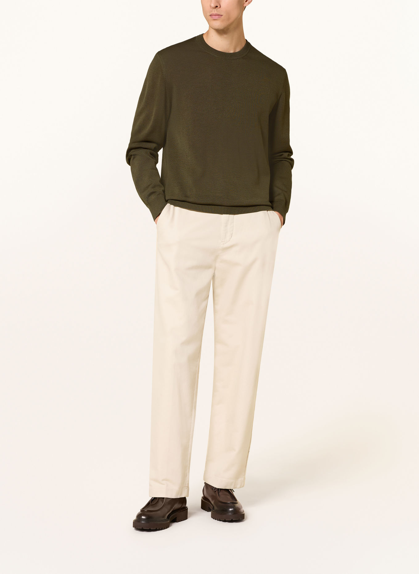 MAERZ MUENCHEN Sweater: KHAKI