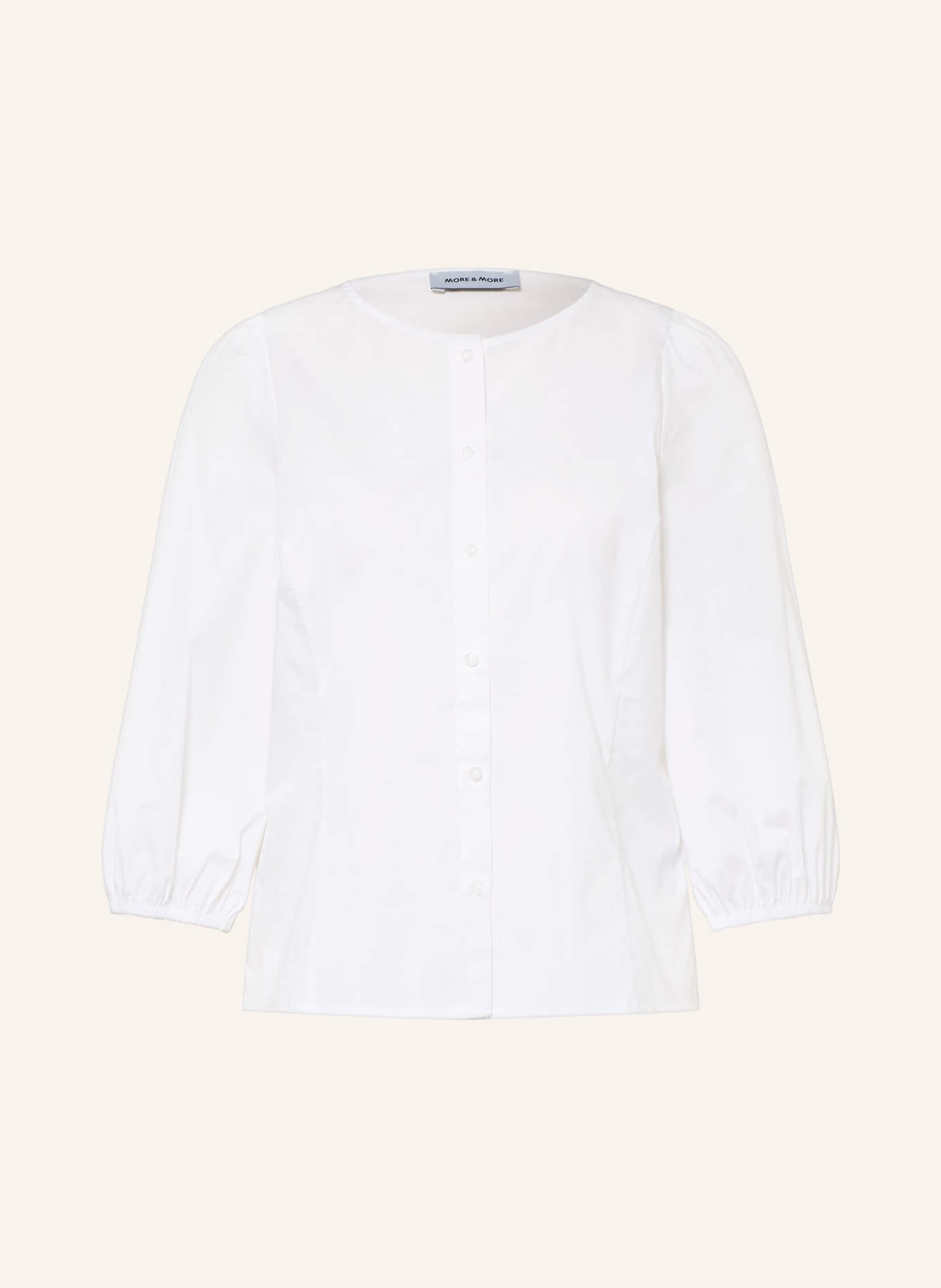 MORE & MORE Blouse à manches 3/4: BLANC