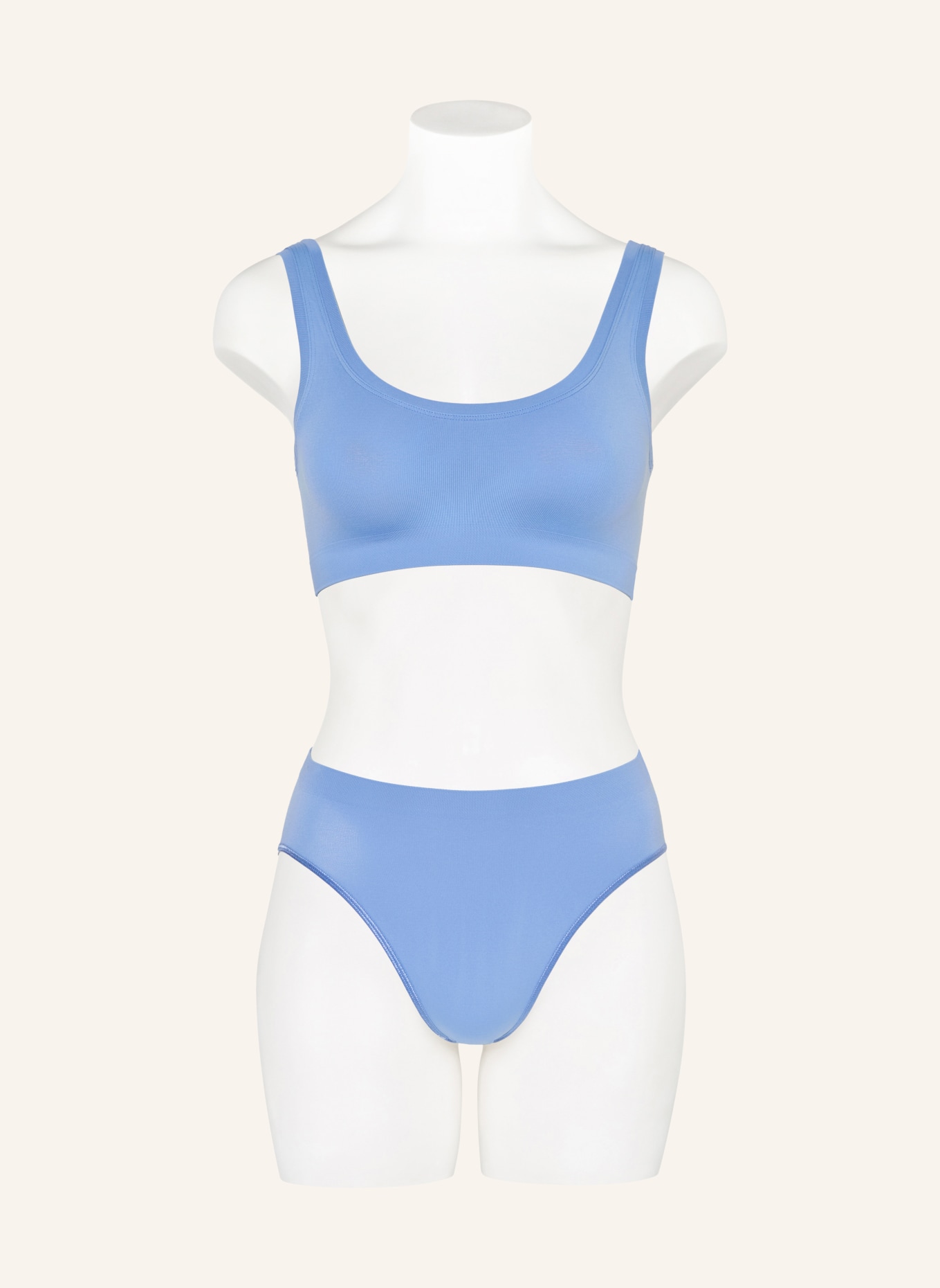 HANRO Bustier TOUCH FEELING: HELLBLAU