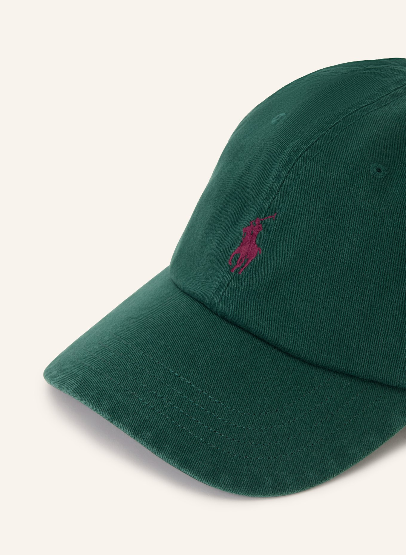 POLO RALPH LAUREN Cap: DUNKELGRÜN / DUNKELROT