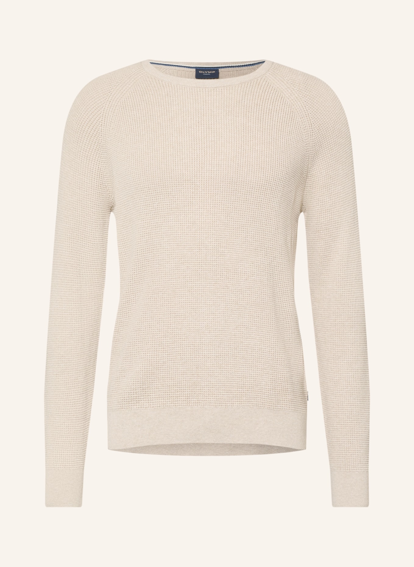 OLYMP Schurwoll-Pullover Level Five body fit: BEIGE