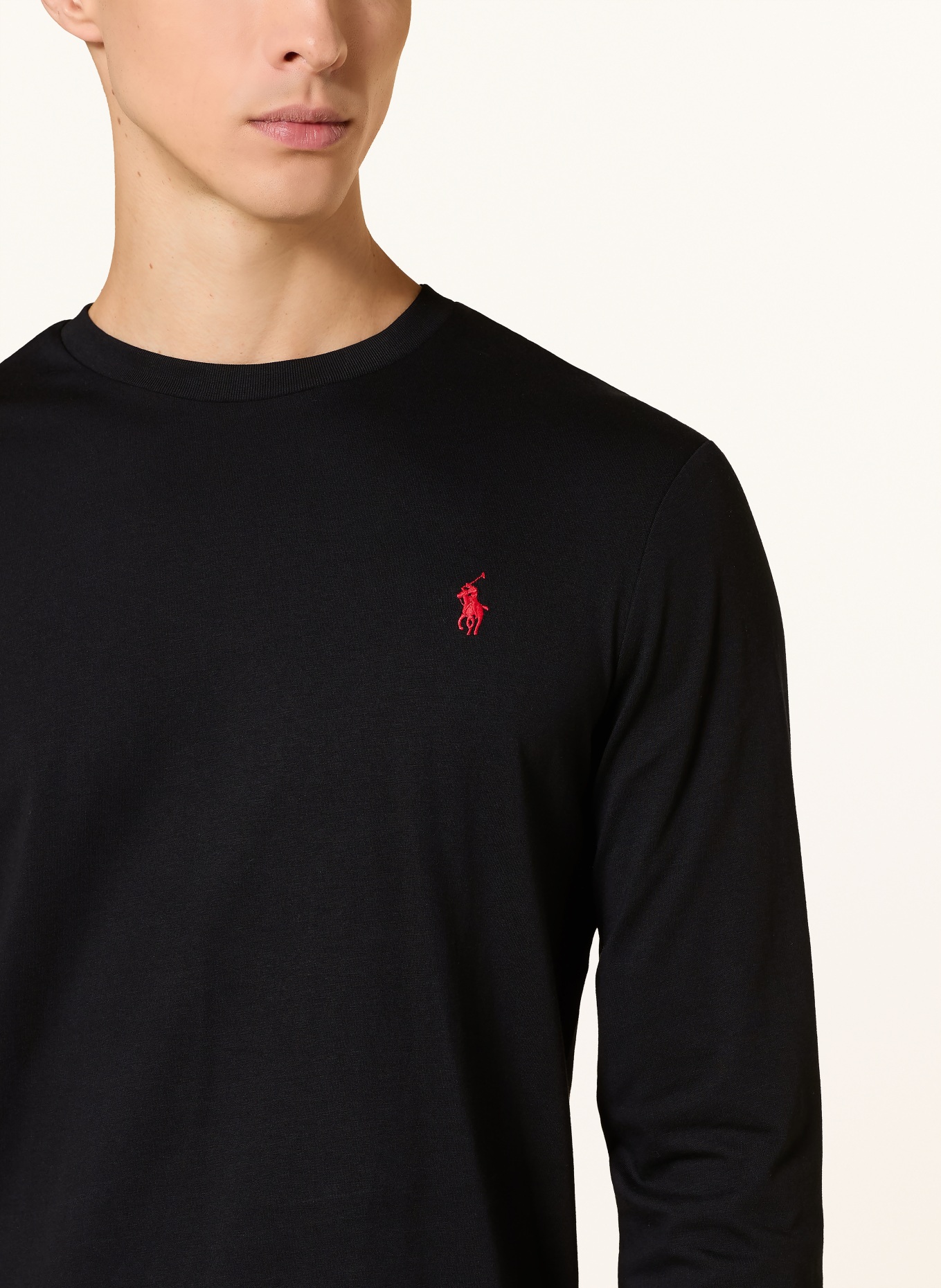 POLO RALPH LAUREN Longsleeve: SCHWARZ