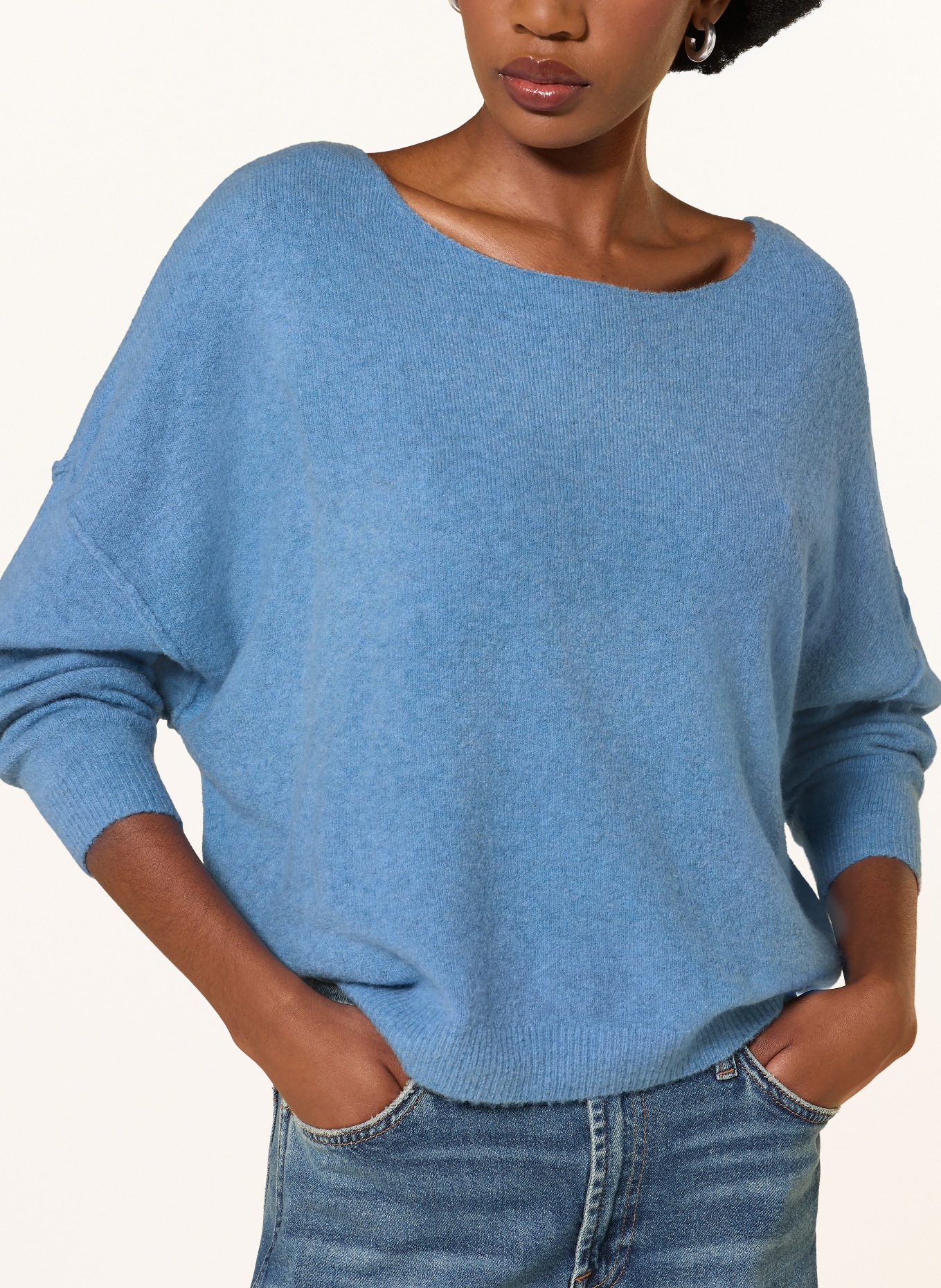 American Vintage Sweter DAMSVILLE: NIEBIESKI