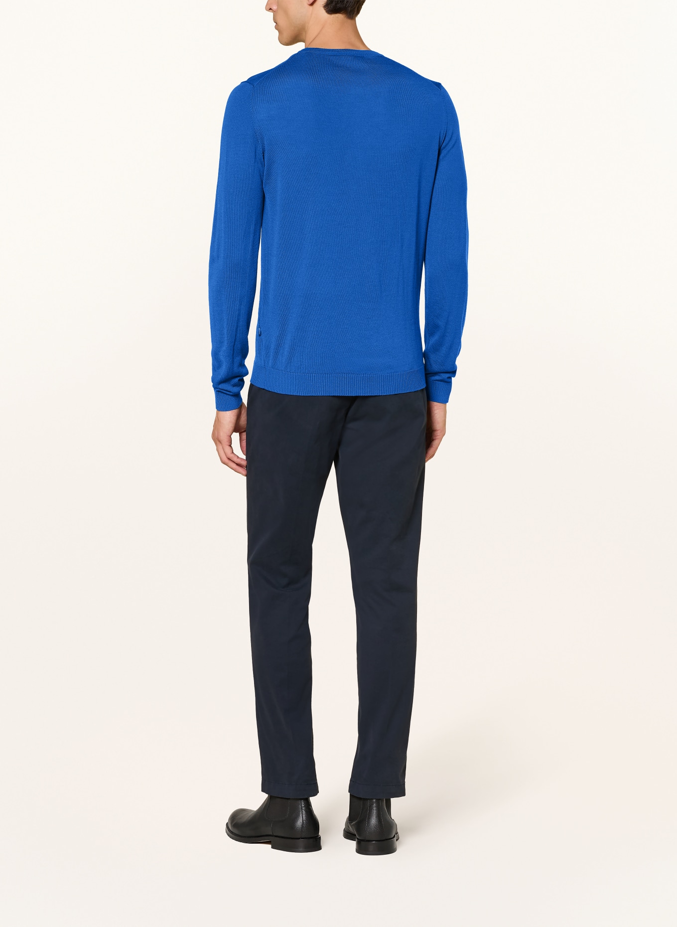 MAERZ MUENCHEN Pull en laine mérinos: BLEU