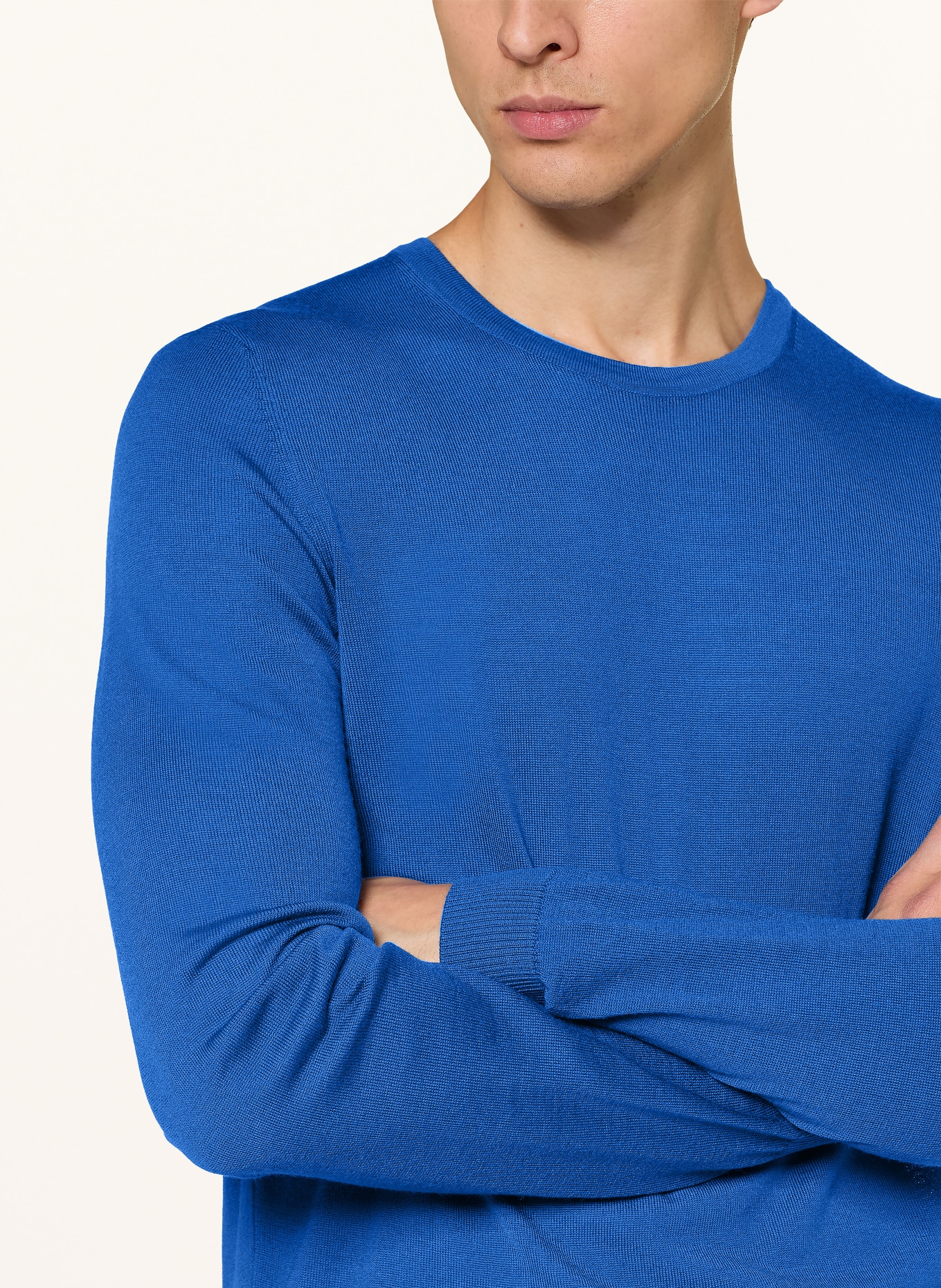 MAERZ MUENCHEN Pull en laine mérinos: BLEU