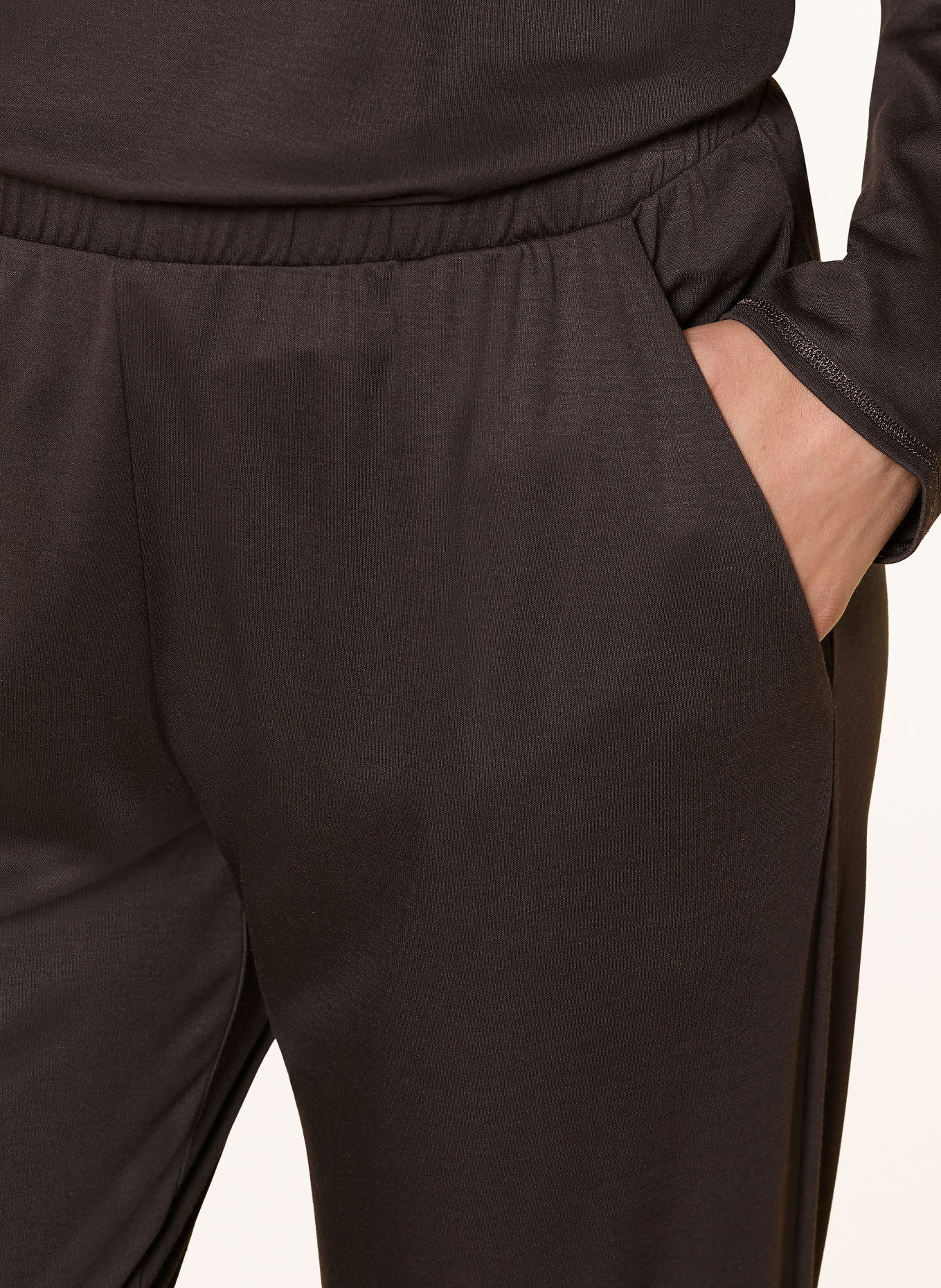 HANRO Slaapbroek GRAND CENTRAL: MARRON FONCÉ