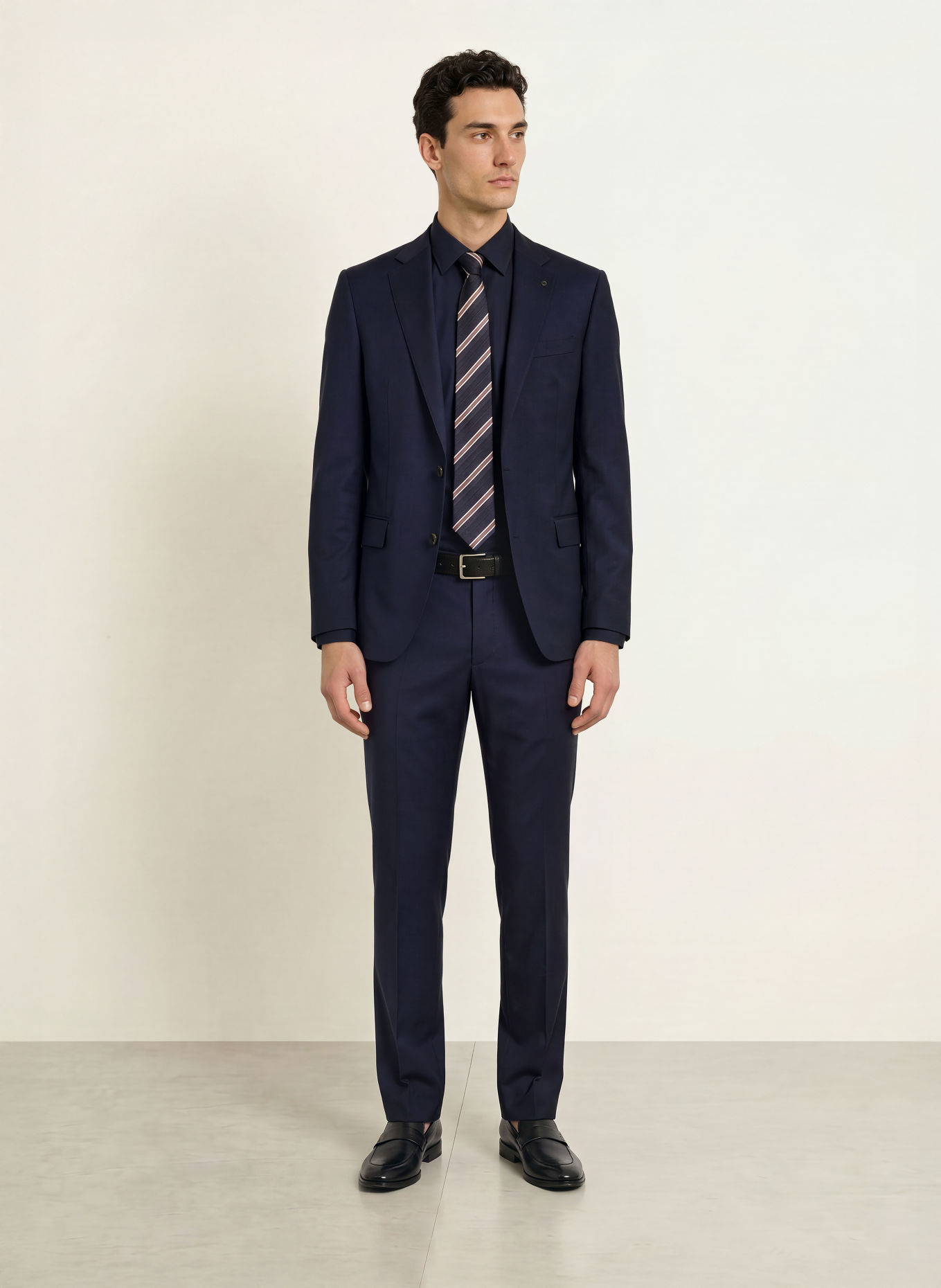 OLYMP Chemise Luxor coupe confort: BLEU FONCÉ