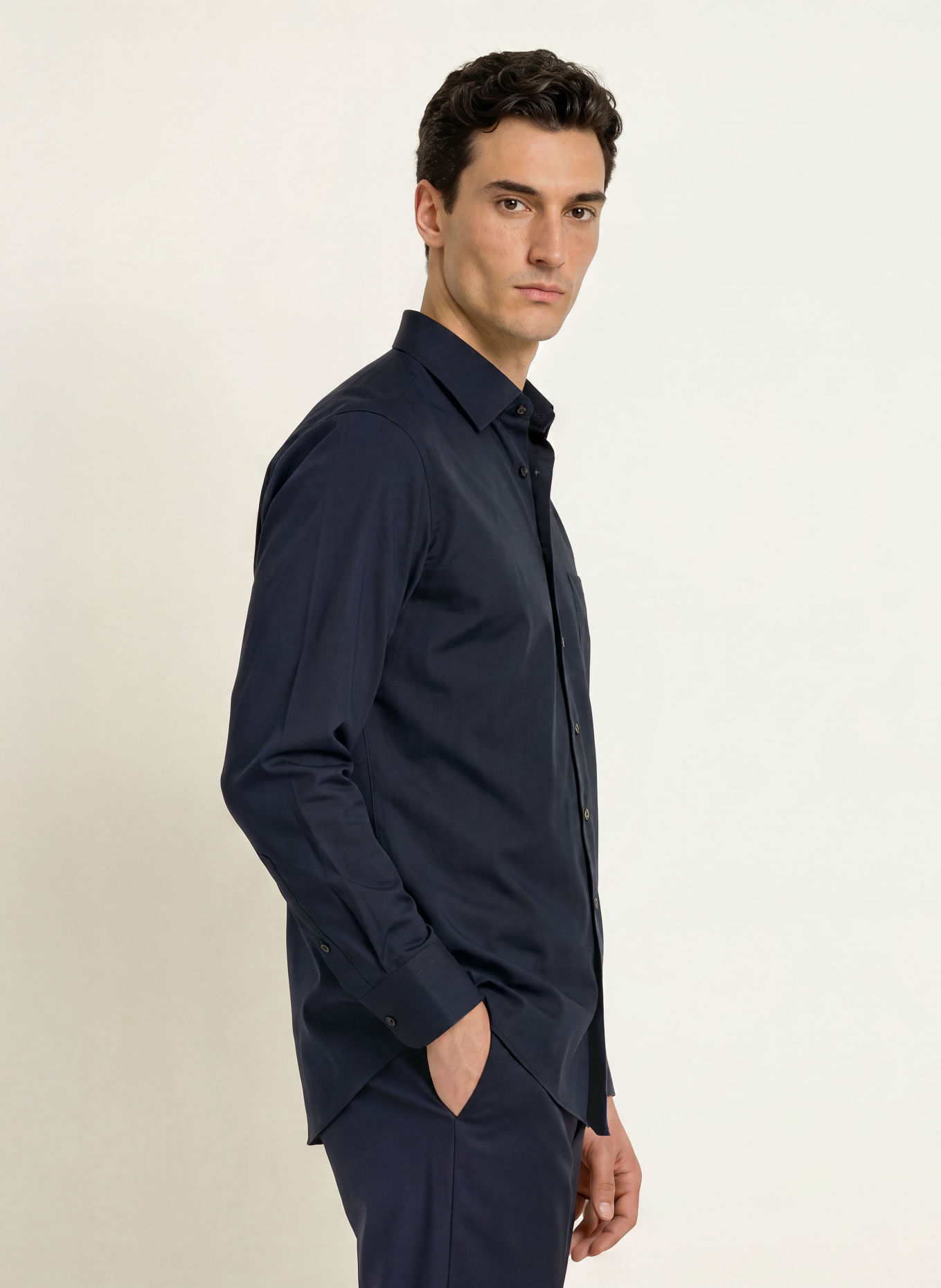 OLYMP Chemise Luxor coupe confort: BLEU FONCÉ