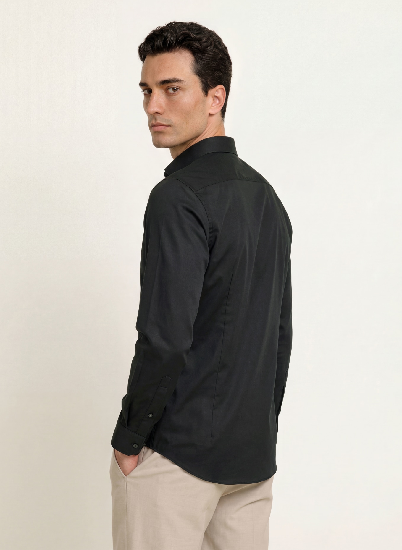 OLYMP Hemd Level Five body fit: SCHWARZ