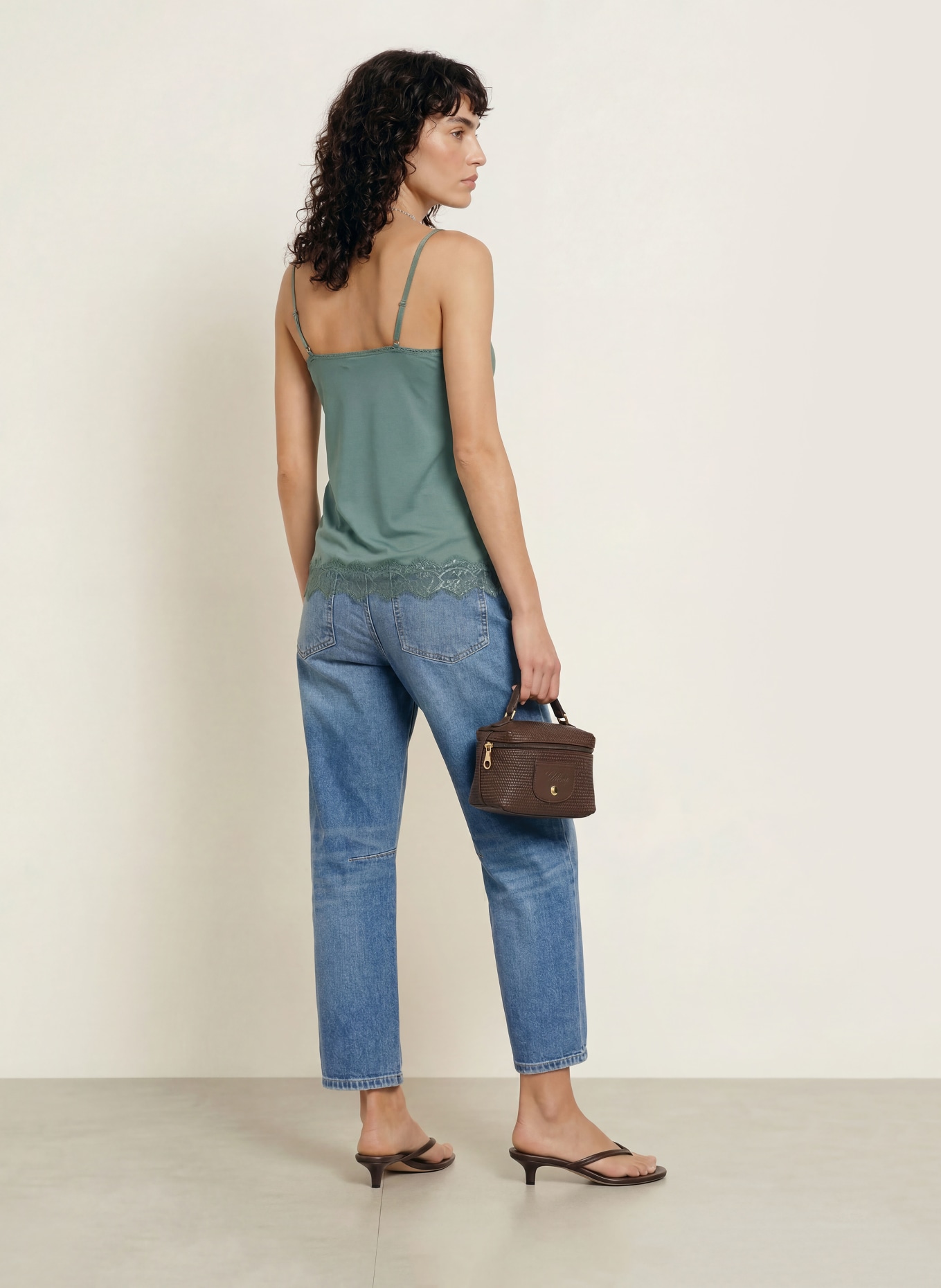 rosemunde Top BILLIE mit Spitze: OLIV
