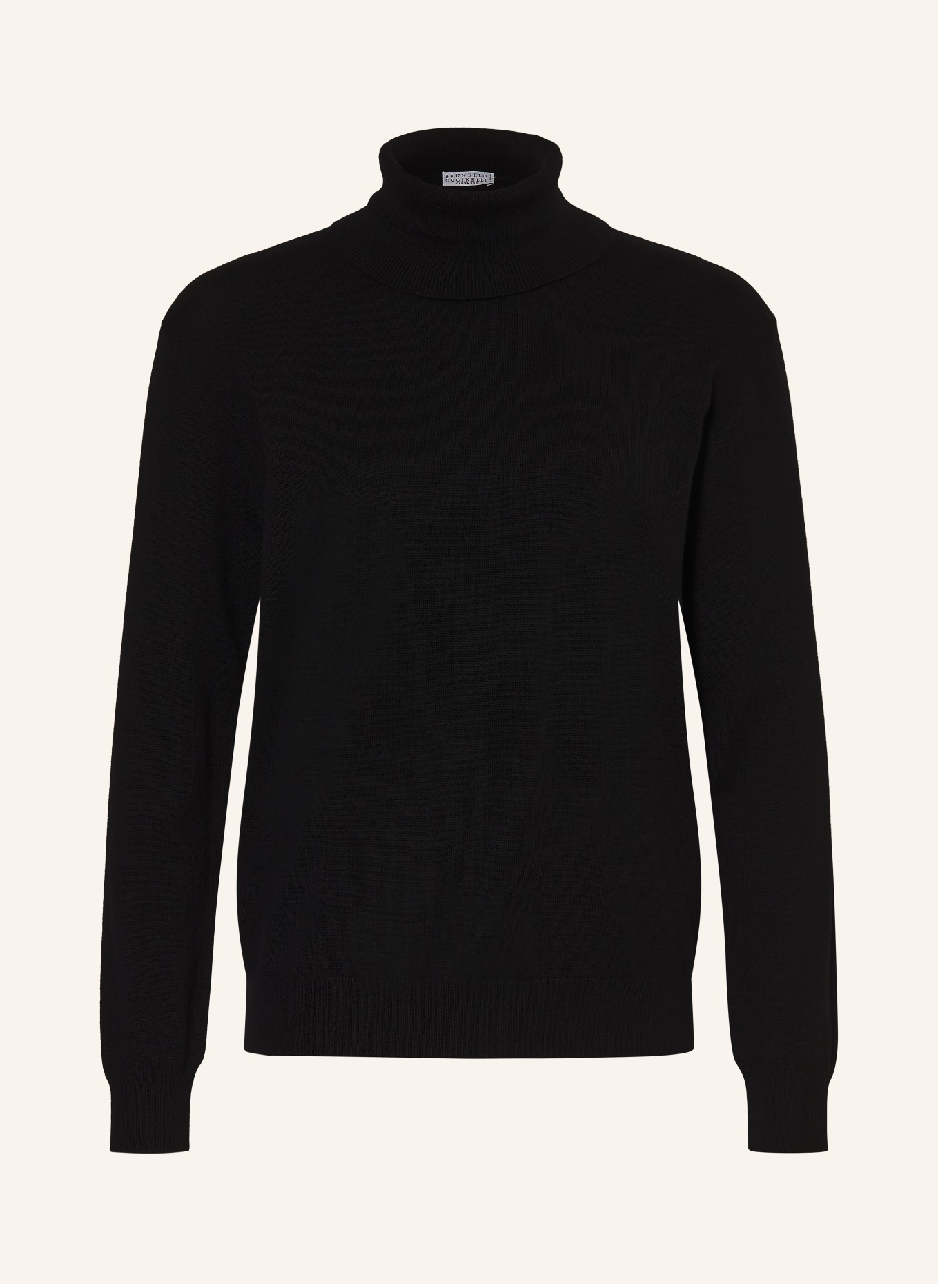 BRUNELLO CUCINELLI Rollkragenpullover aus Cashmere: SCHWARZ