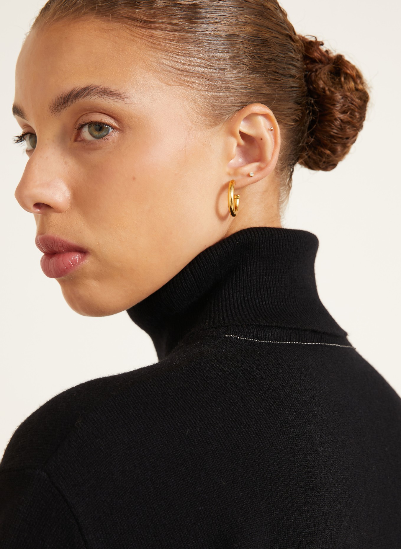 BRUNELLO CUCINELLI Rollkragenpullover aus Cashmere: SCHWARZ