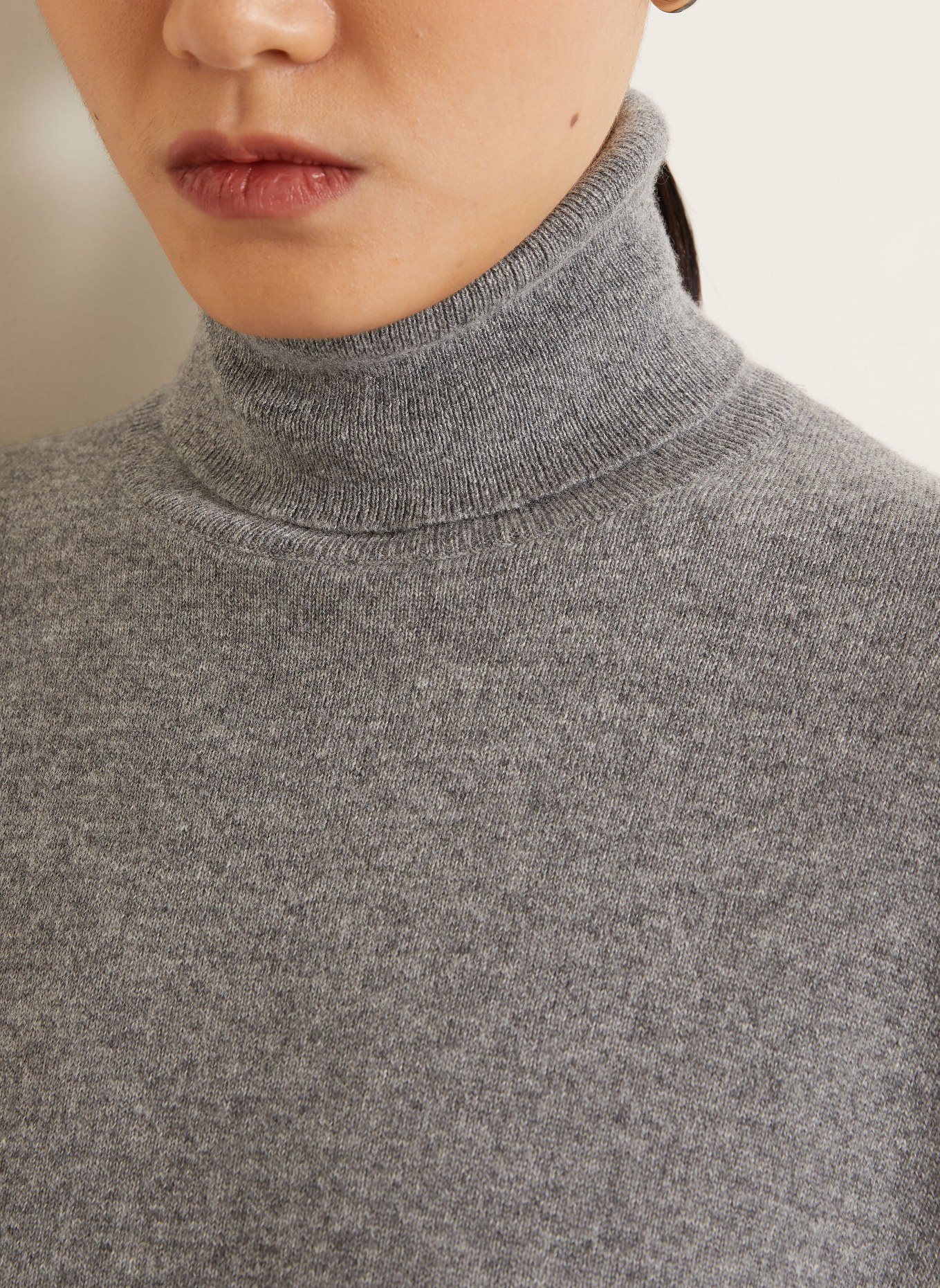BRUNELLO CUCINELLI Rollkragenpullover aus Cashmere: GRAU