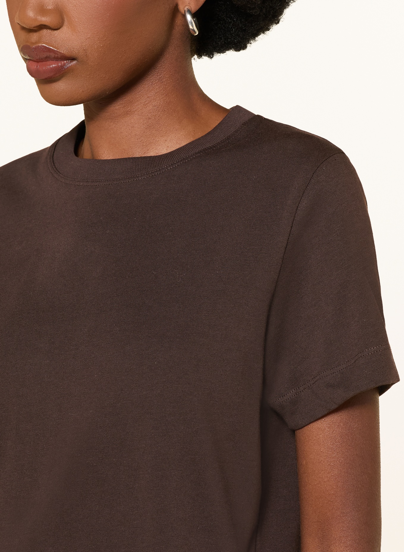 SAMSØE SAMSØE T-shirt CAMINA: DARK BROWN