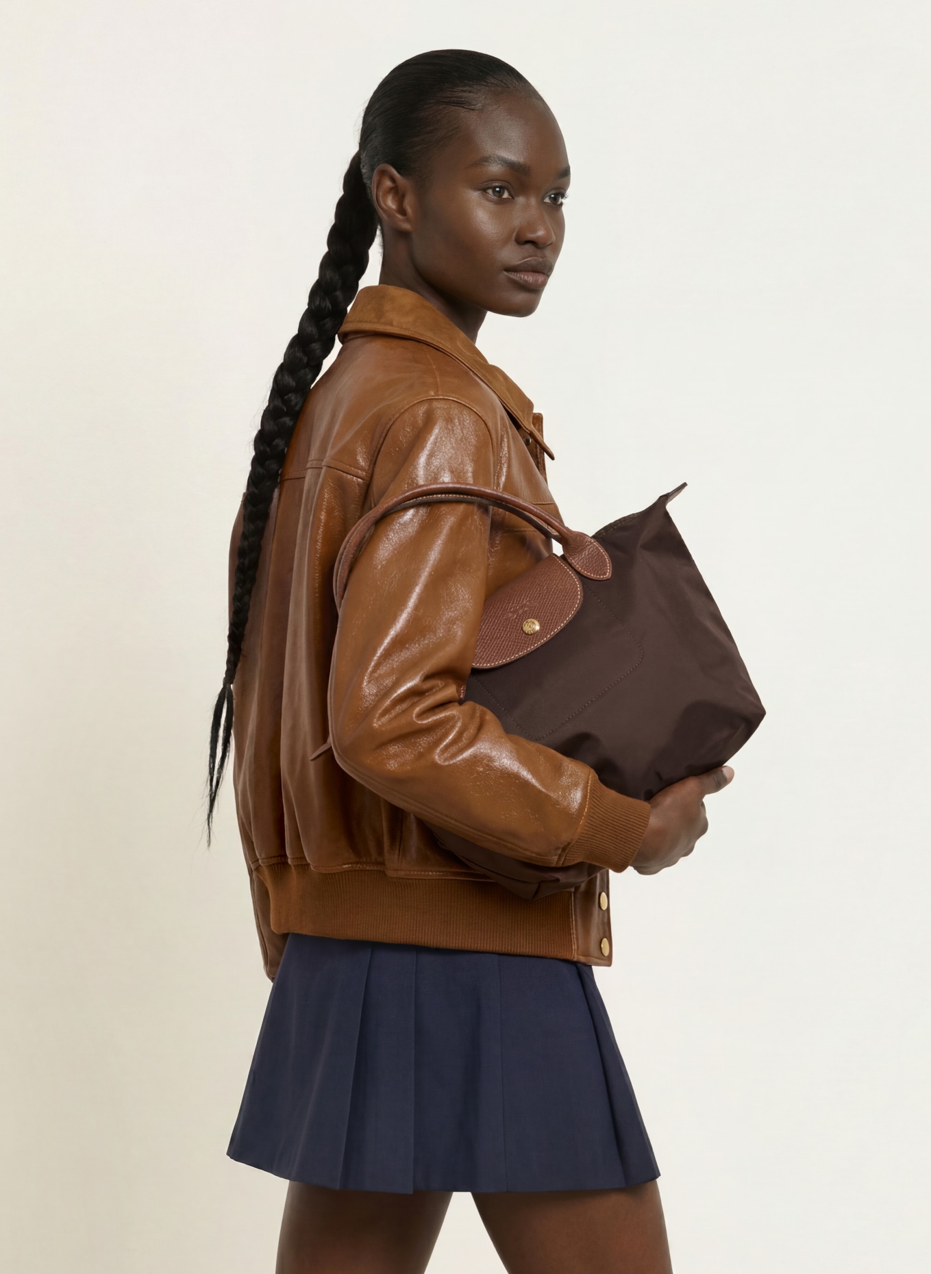 LONGCHAMP Handtasche LE PLIAGE S: DUNKELBRAUN / BRAUN