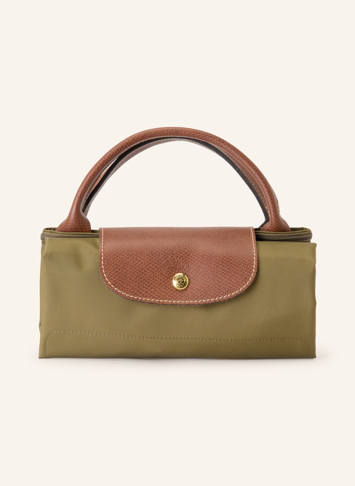 LONGCHAMP Shopper LE PLIAGE LARGE: OLIV / BRAUN
