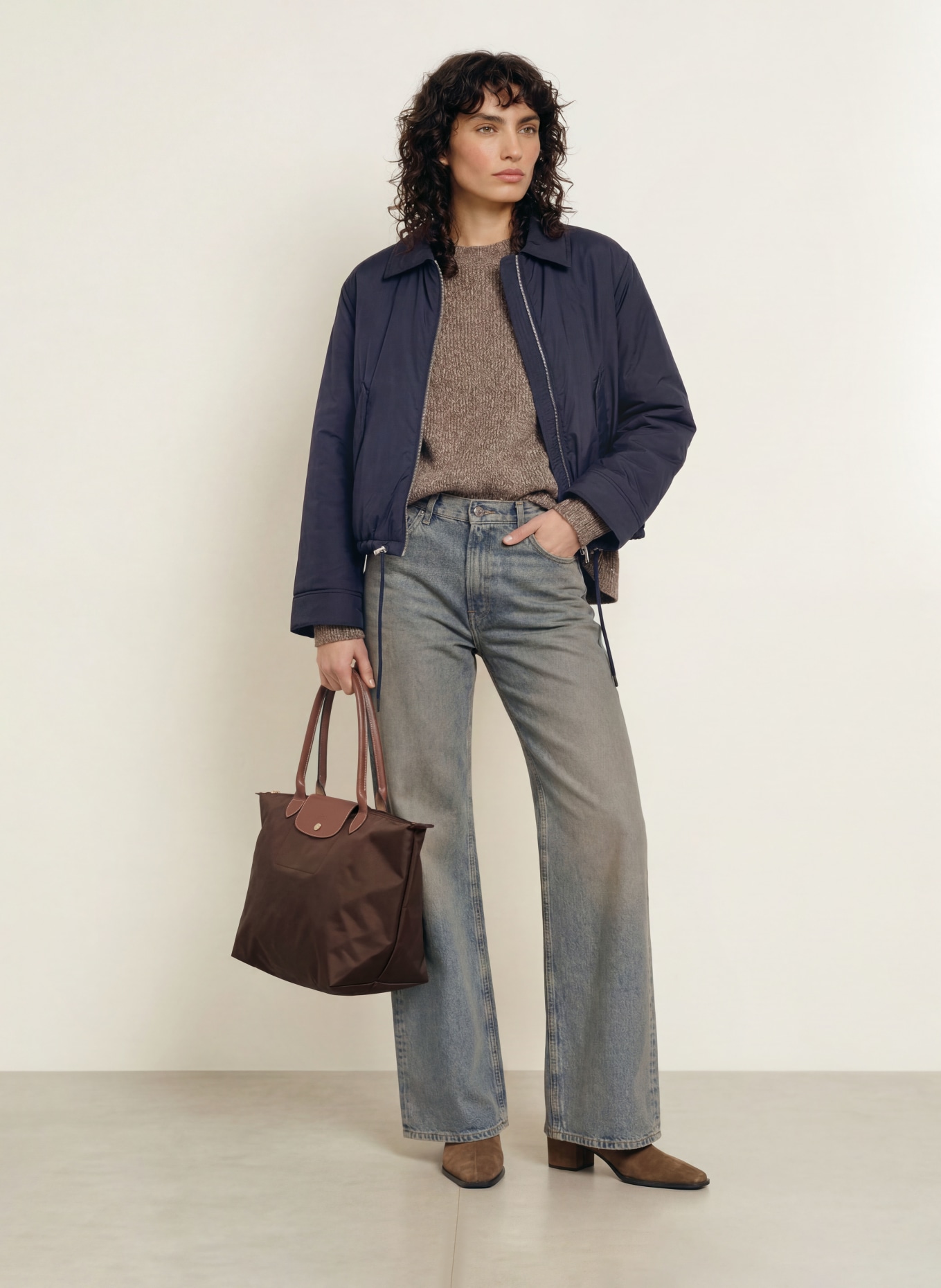 LONGCHAMP Shopper LE PLIAGE L: DUNKELBRAUN / BRAUN