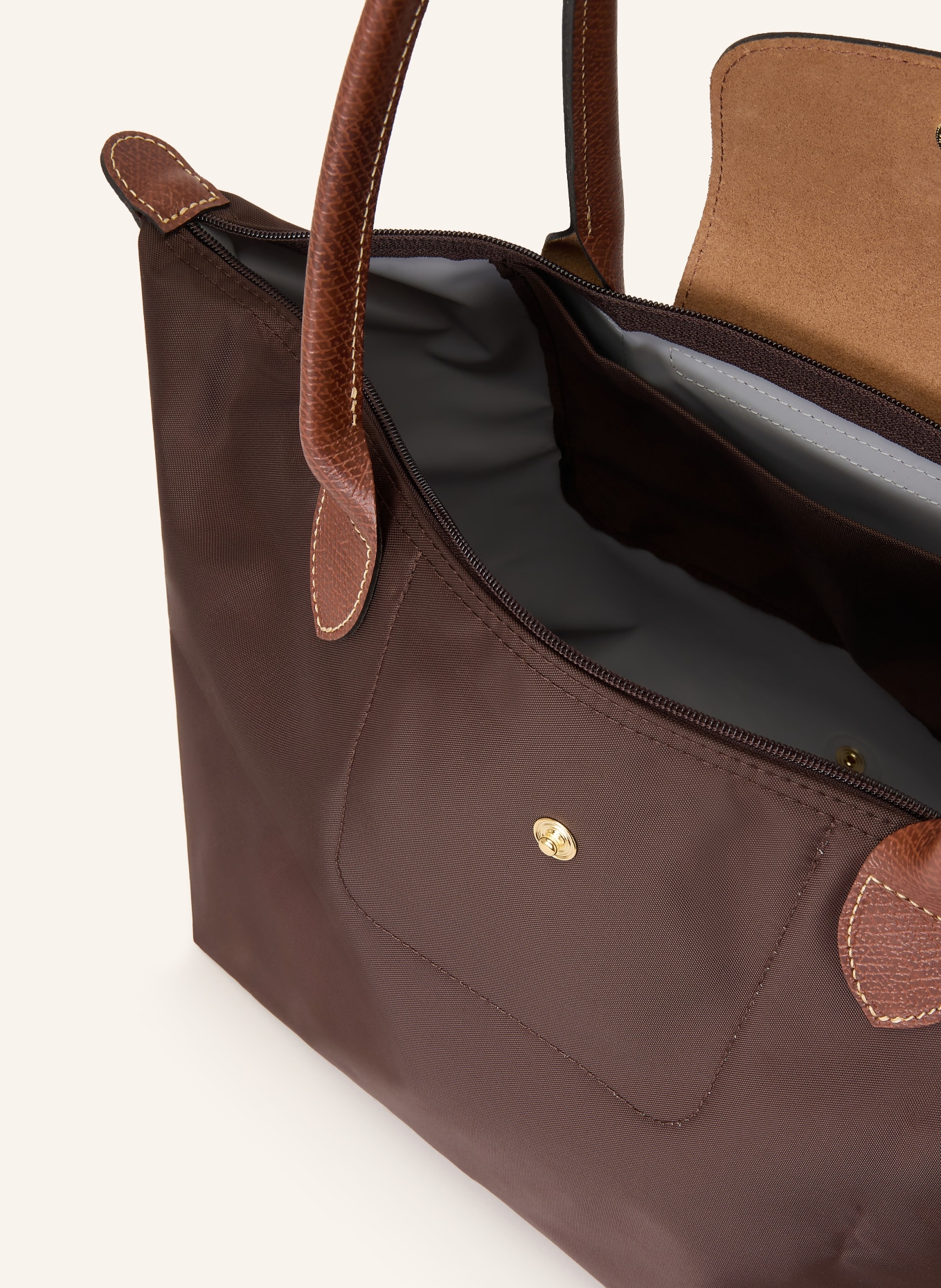 LONGCHAMP Shopper LE PLIAGE M: DUNKELBRAUN / BRAUN