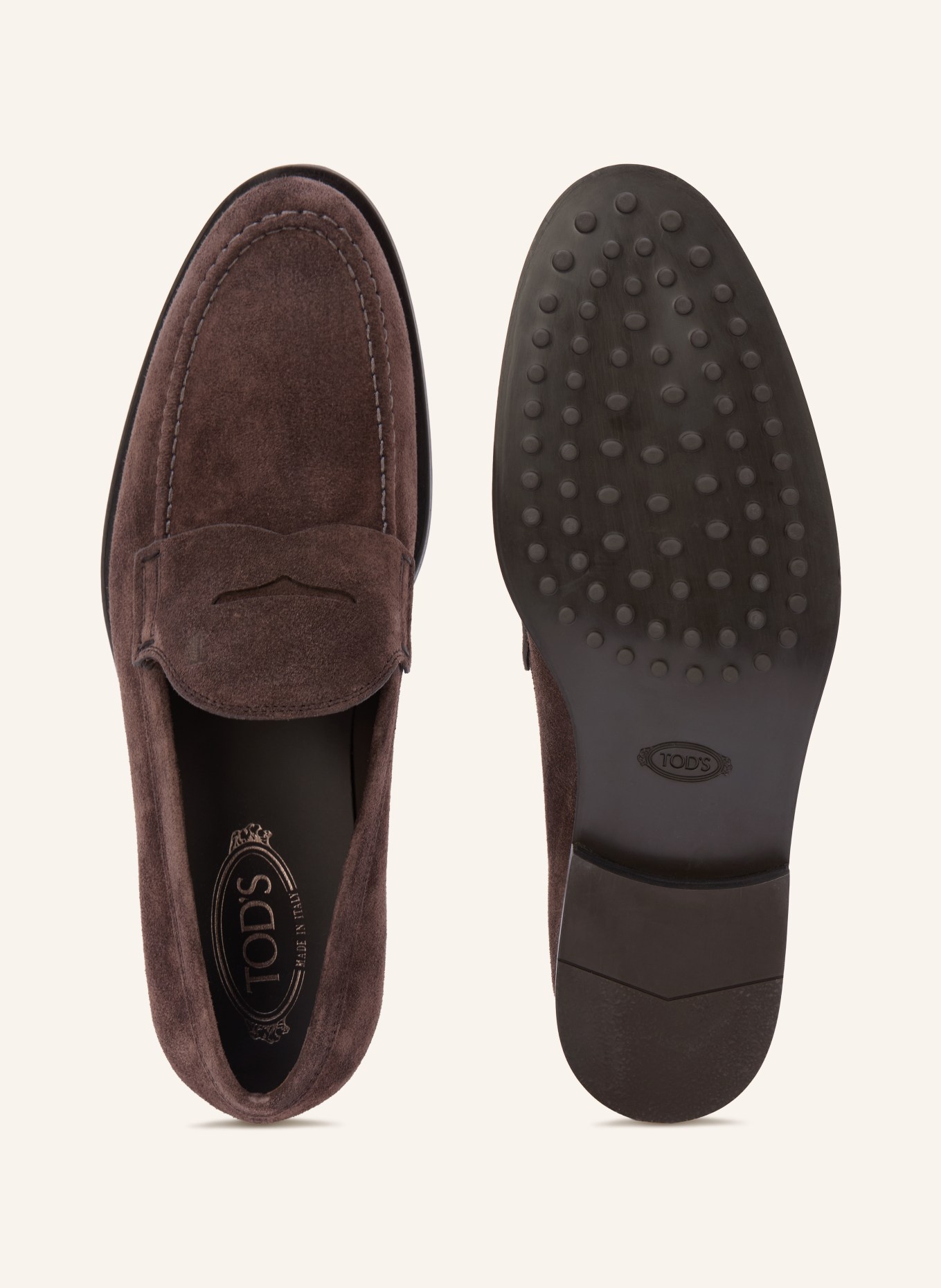 TOD'S Penny mokasíny: HNĚDÁ