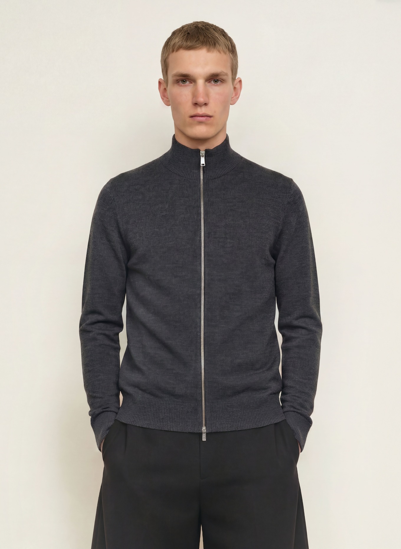 DRYKORN Strickjacke ANTONIO: DUNKELGRAU