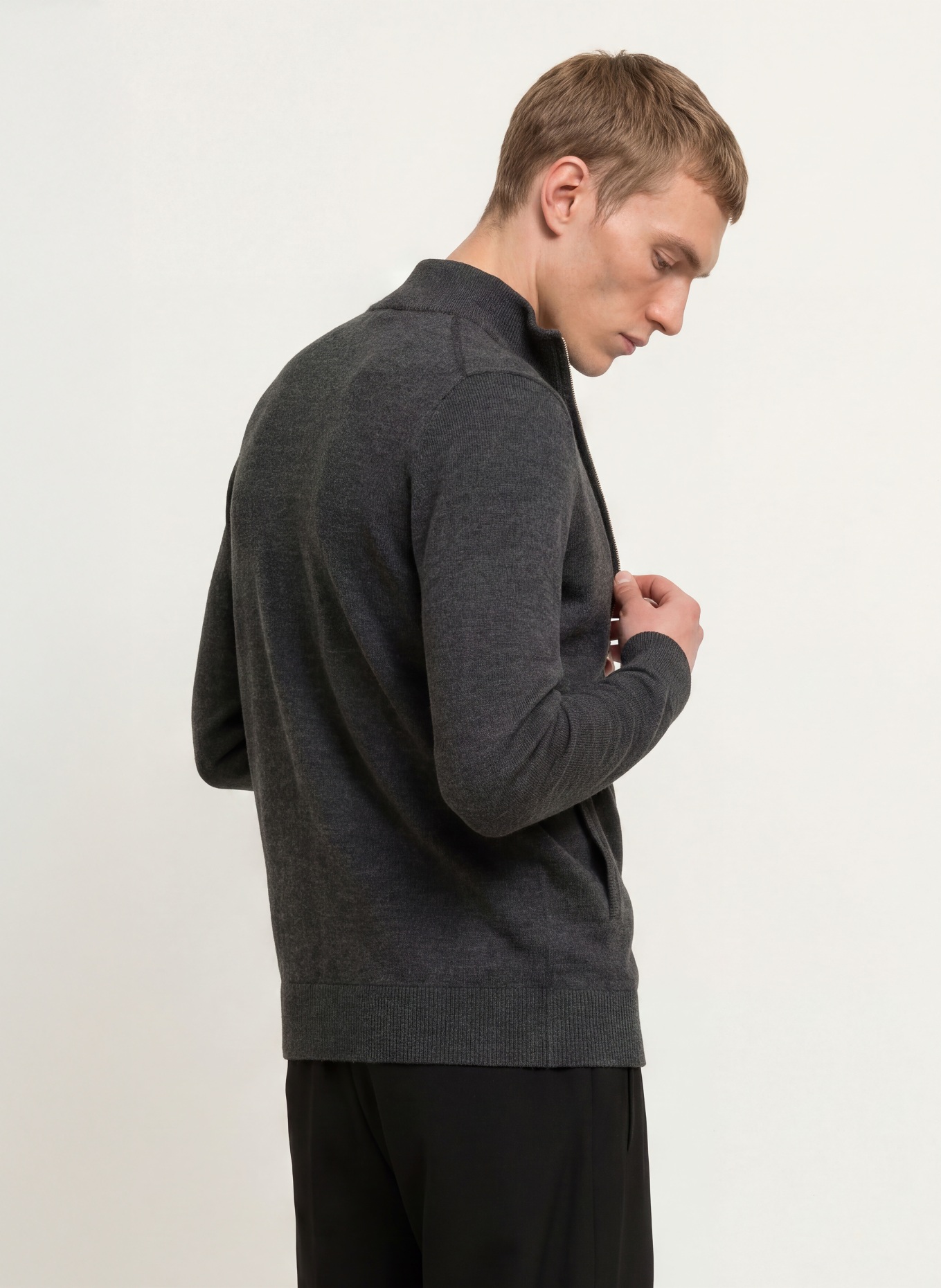 DRYKORN Strickjacke ANTONIO: DUNKELGRAU