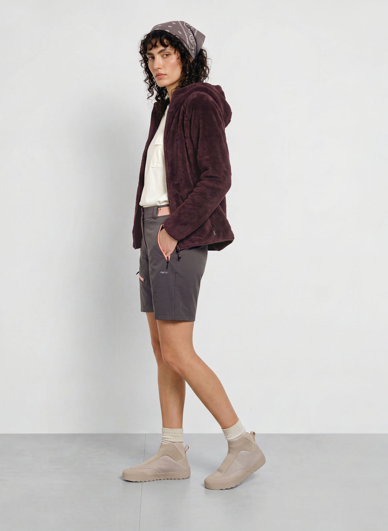 me°ru' Veste polaire ROXBURGH: LILAS FONCÉ