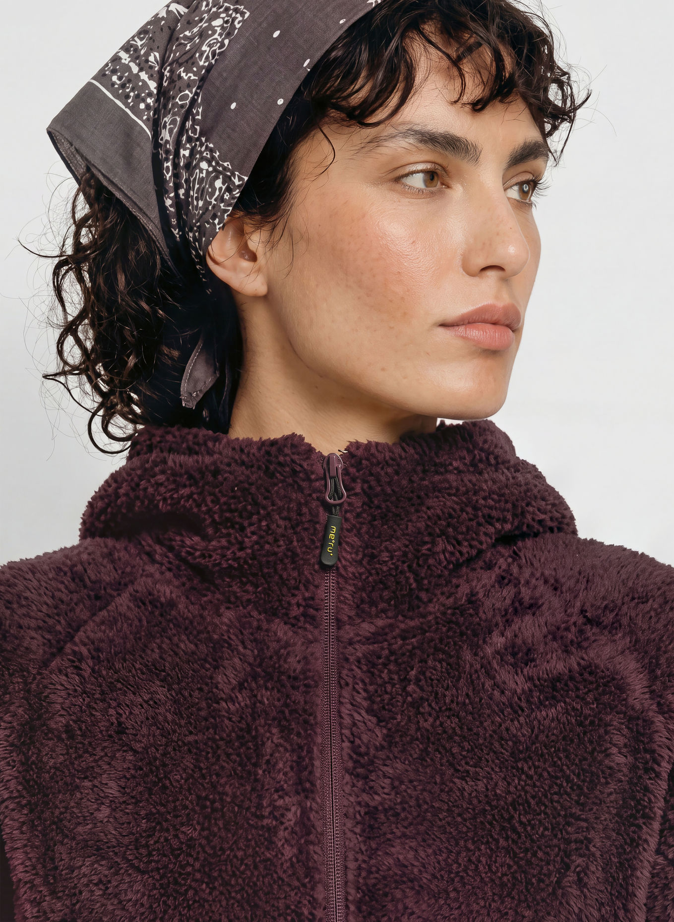 me°ru' Veste polaire ROXBURGH: LILAS FONCÉ