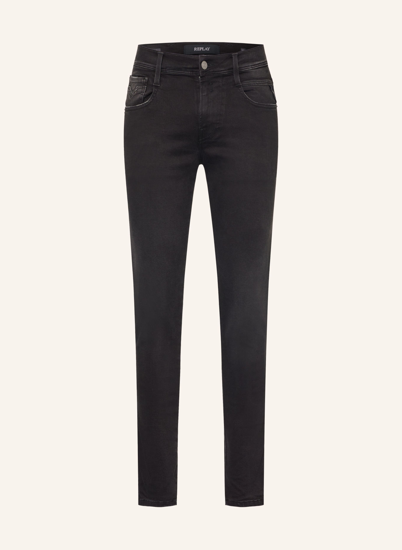 REPLAY Blugi BRONNY Extra Slim Fit: 098 BLACK