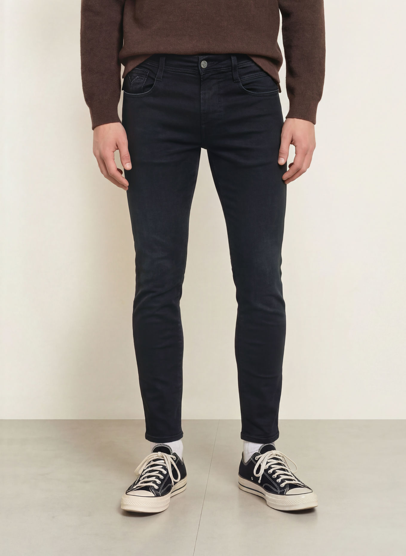 REPLAY Blugi BRONNY Extra Slim Fit: 098 BLACK