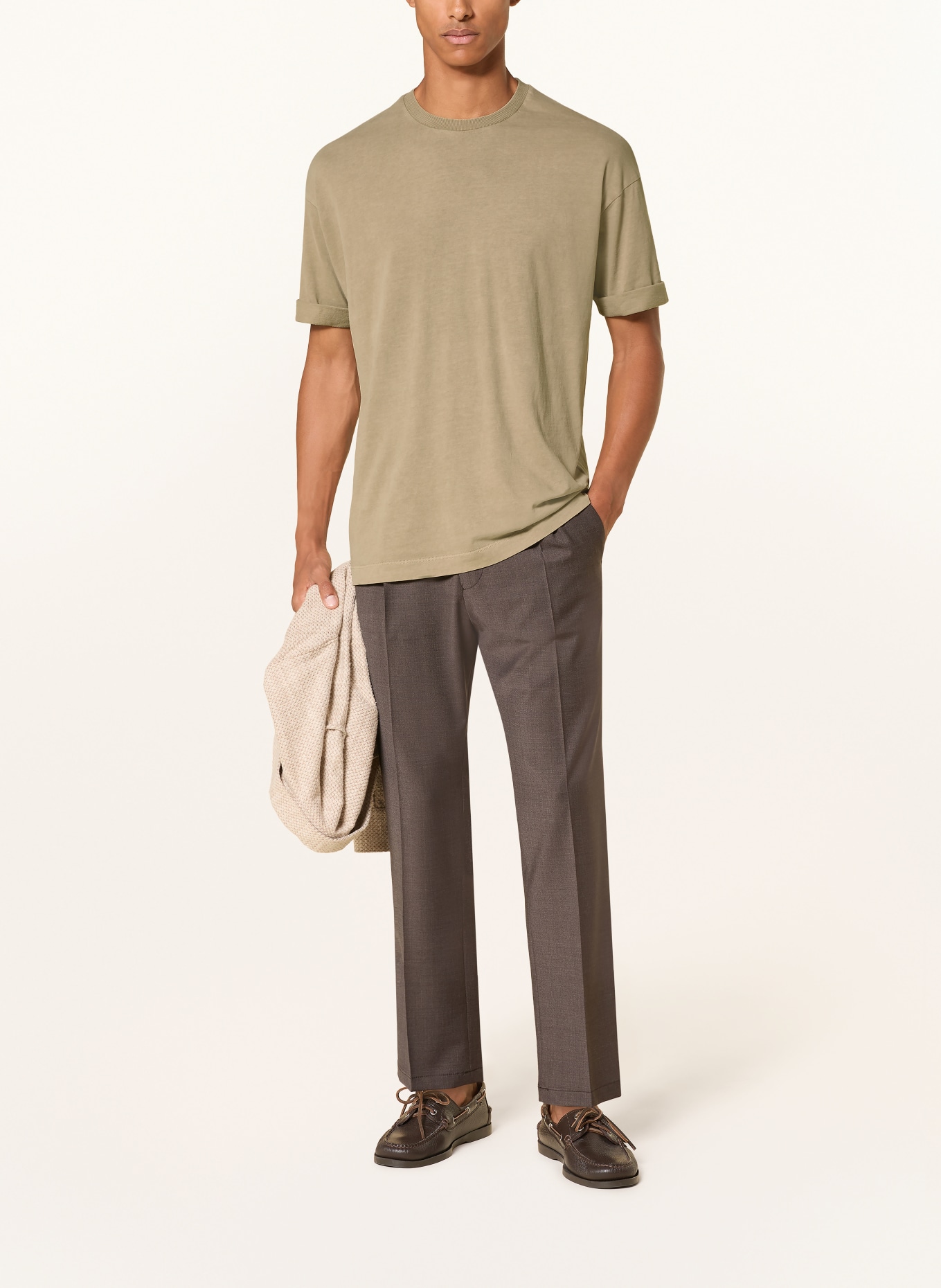 DRYKORN T-Shirt THILO: BRAUN