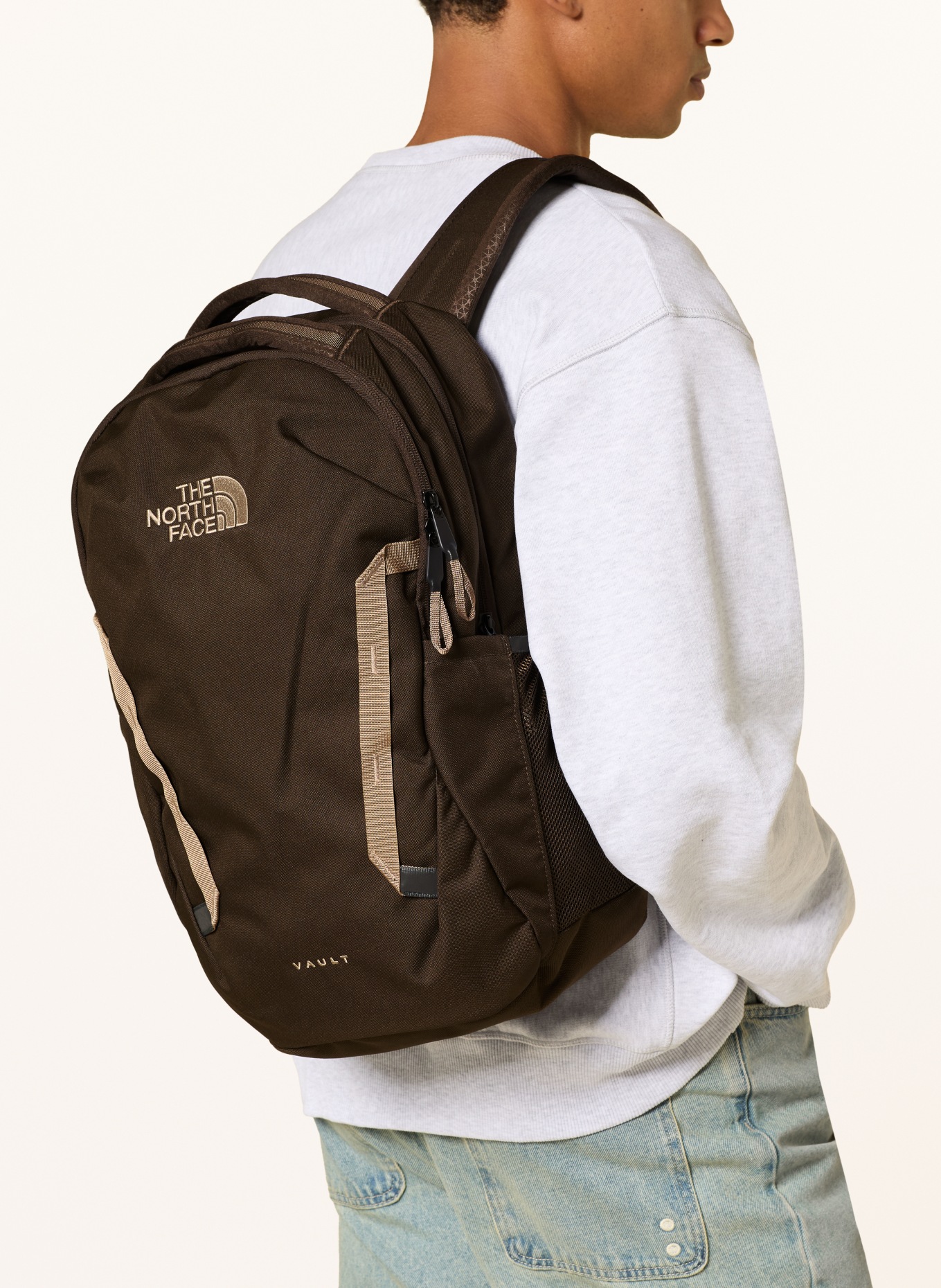 THE NORTH FACE Ryggsäck VAULT 26 l med laptopfack: MÖRKBRUN / TAUPE