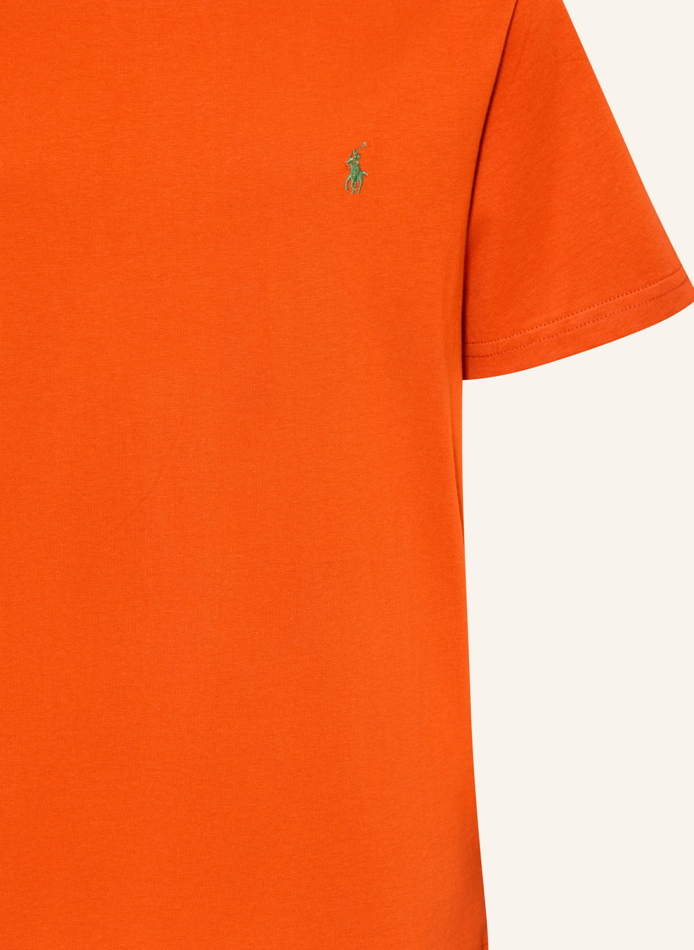 POLO RALPH LAUREN T-shirt: DARK ORANGE / GREEN