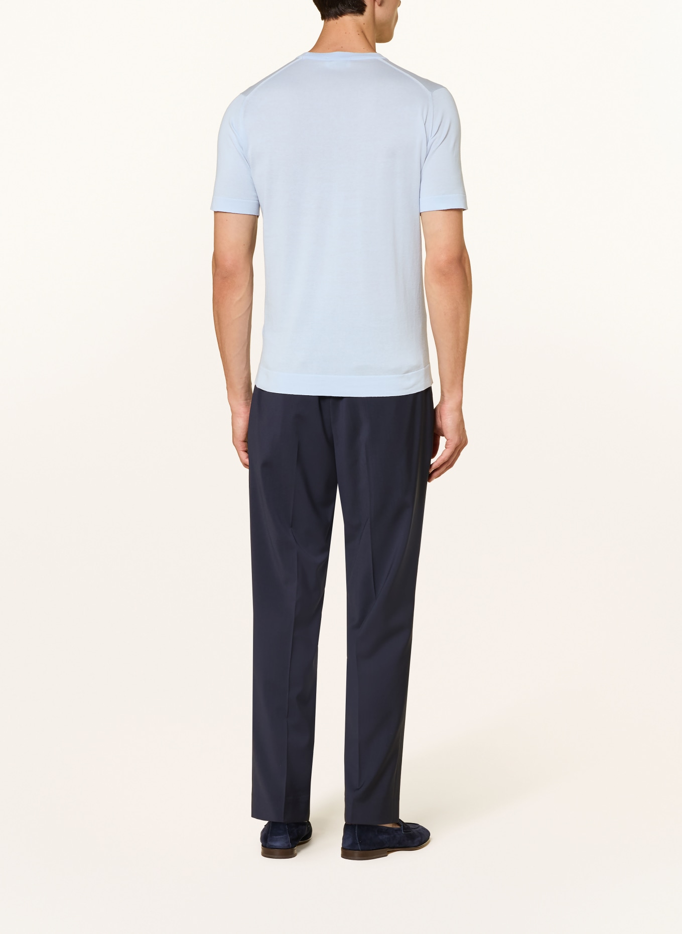 JOHN SMEDLEY T-shirt LORCA: BLEU CLAIR