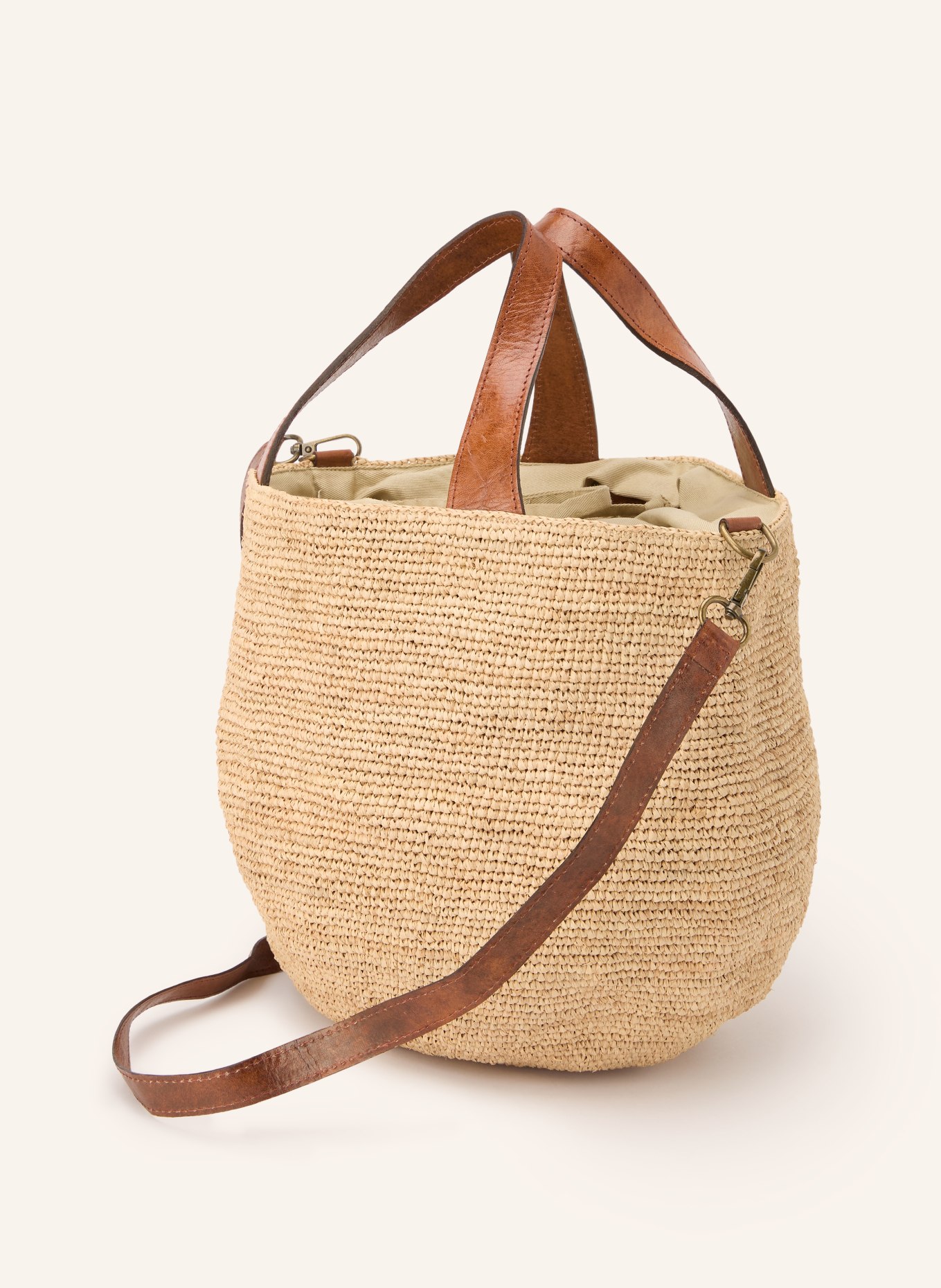 IBELIV MIROZY handbag: BEIGE / BROWN