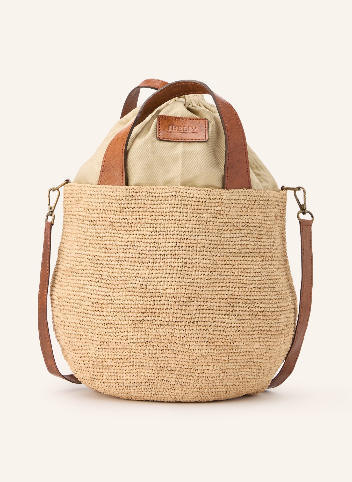 IBELIV MIROZY handbag: BEIGE / BROWN
