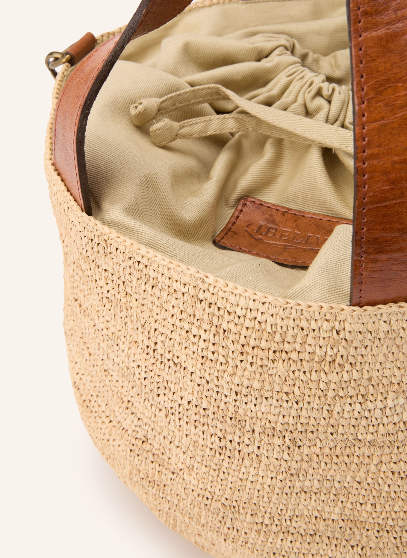 IBELIV MIROZY handbag: BEIGE / BROWN