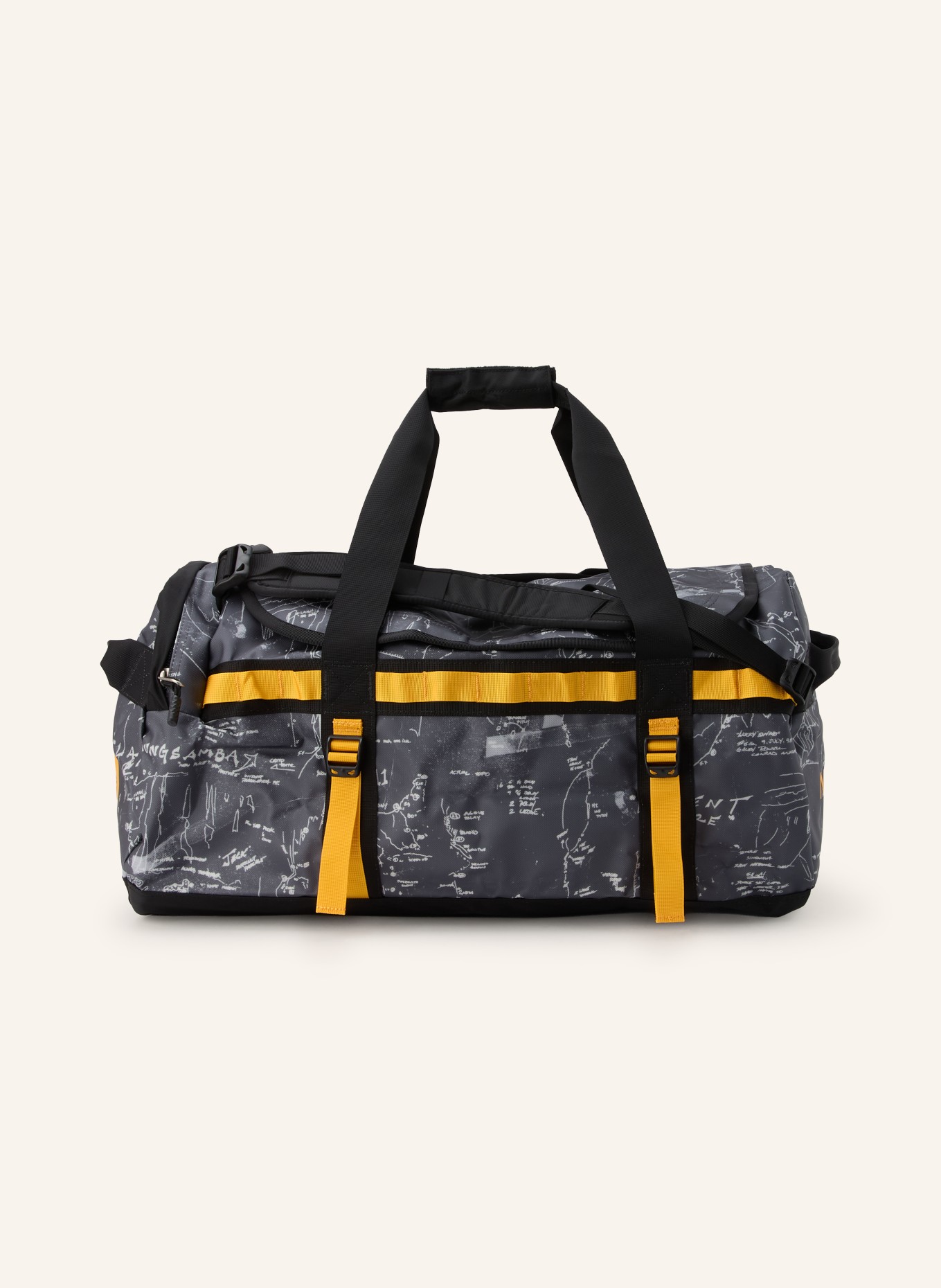 THE NORTH FACE Cestovní taška BASE CAMP DUFFEL MEDIUM 71 l: TMAVĚ ŠEDÁ / ČERNÁ
