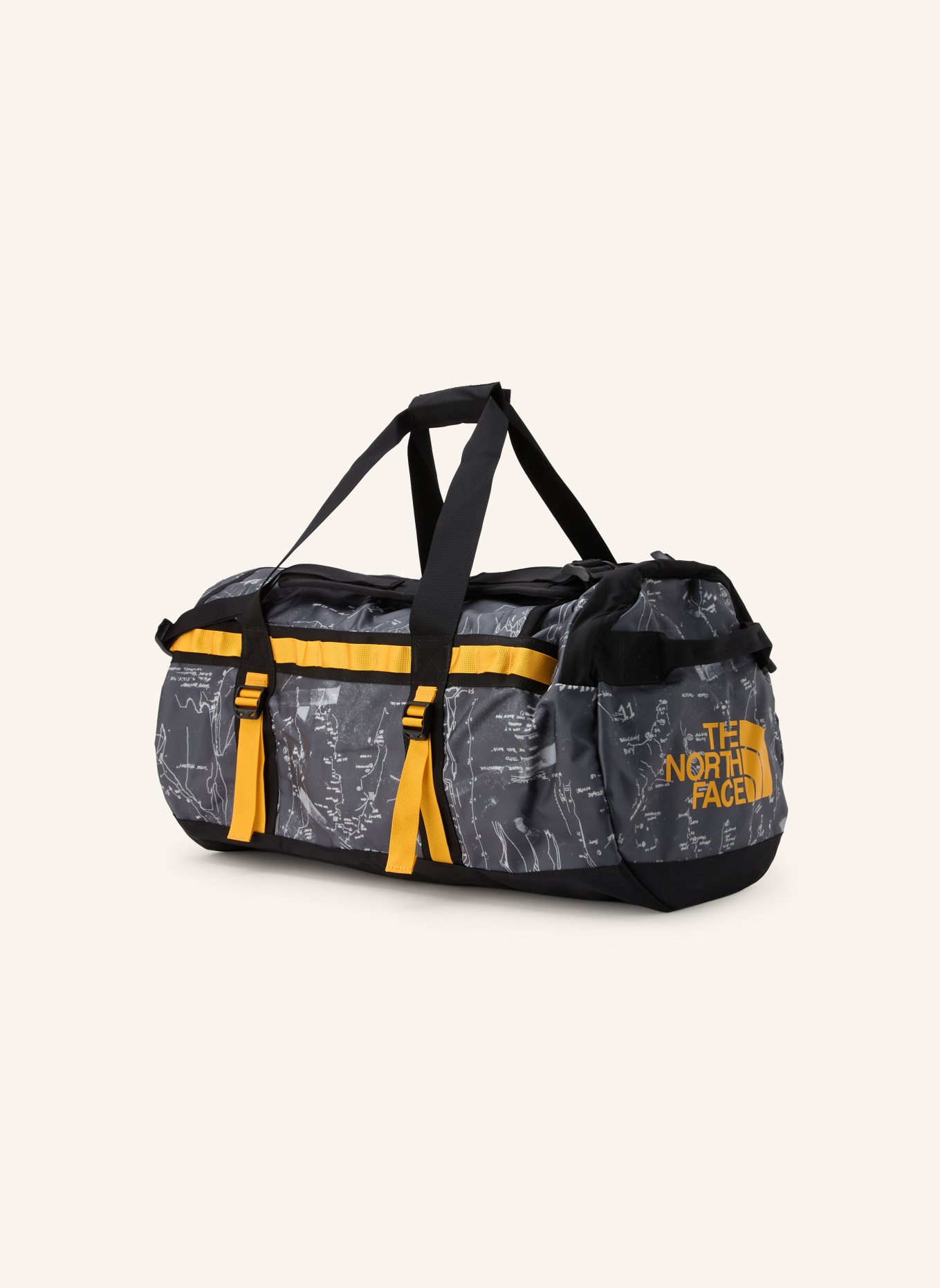 THE NORTH FACE Cestovní taška BASE CAMP DUFFEL MEDIUM 71 l: TMAVĚ ŠEDÁ / ČERNÁ