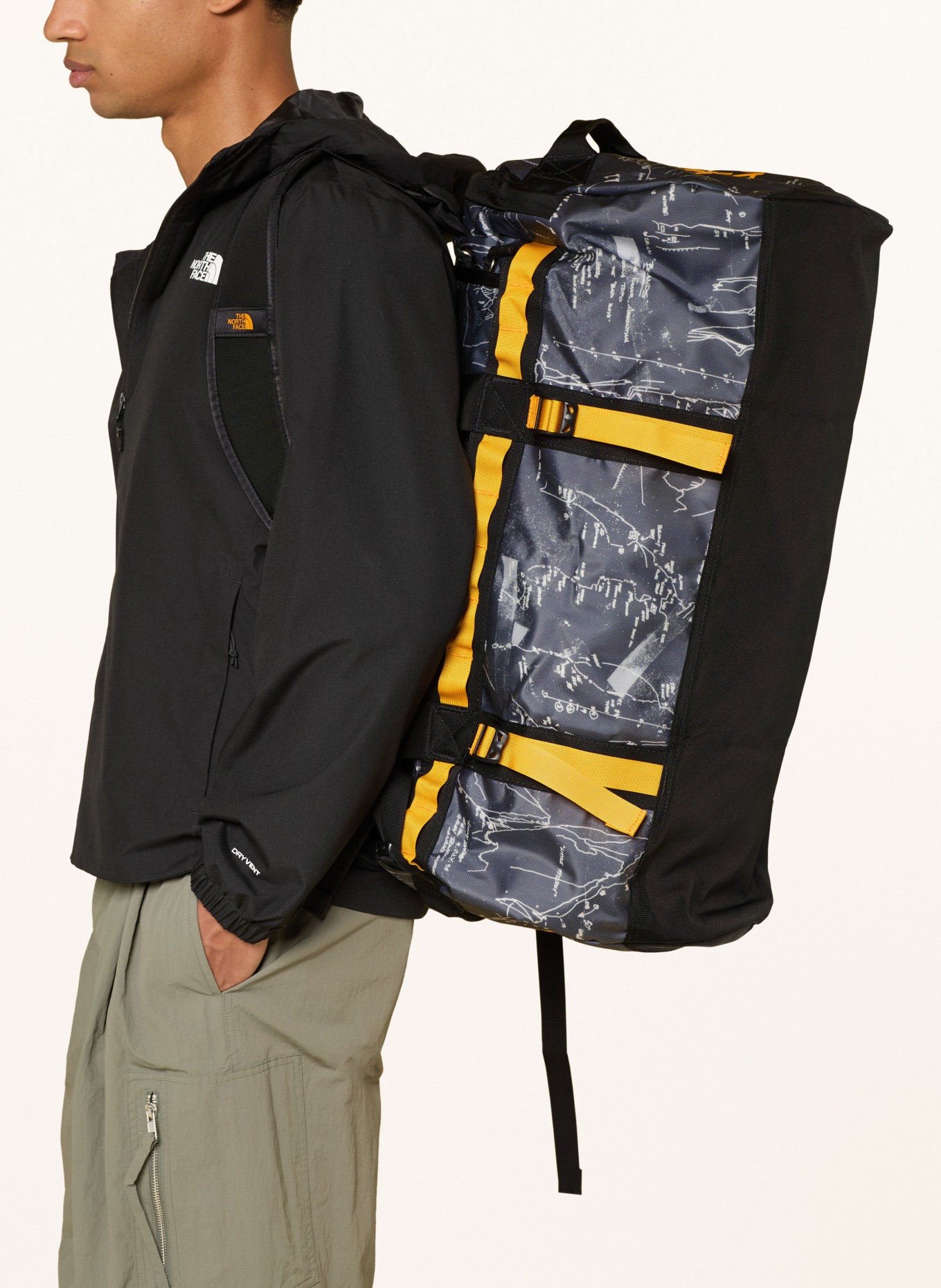 THE NORTH FACE Reistas BASE CAMP DUFFEL MEDIUM 71 l: DONKERGRIJS / ZWART