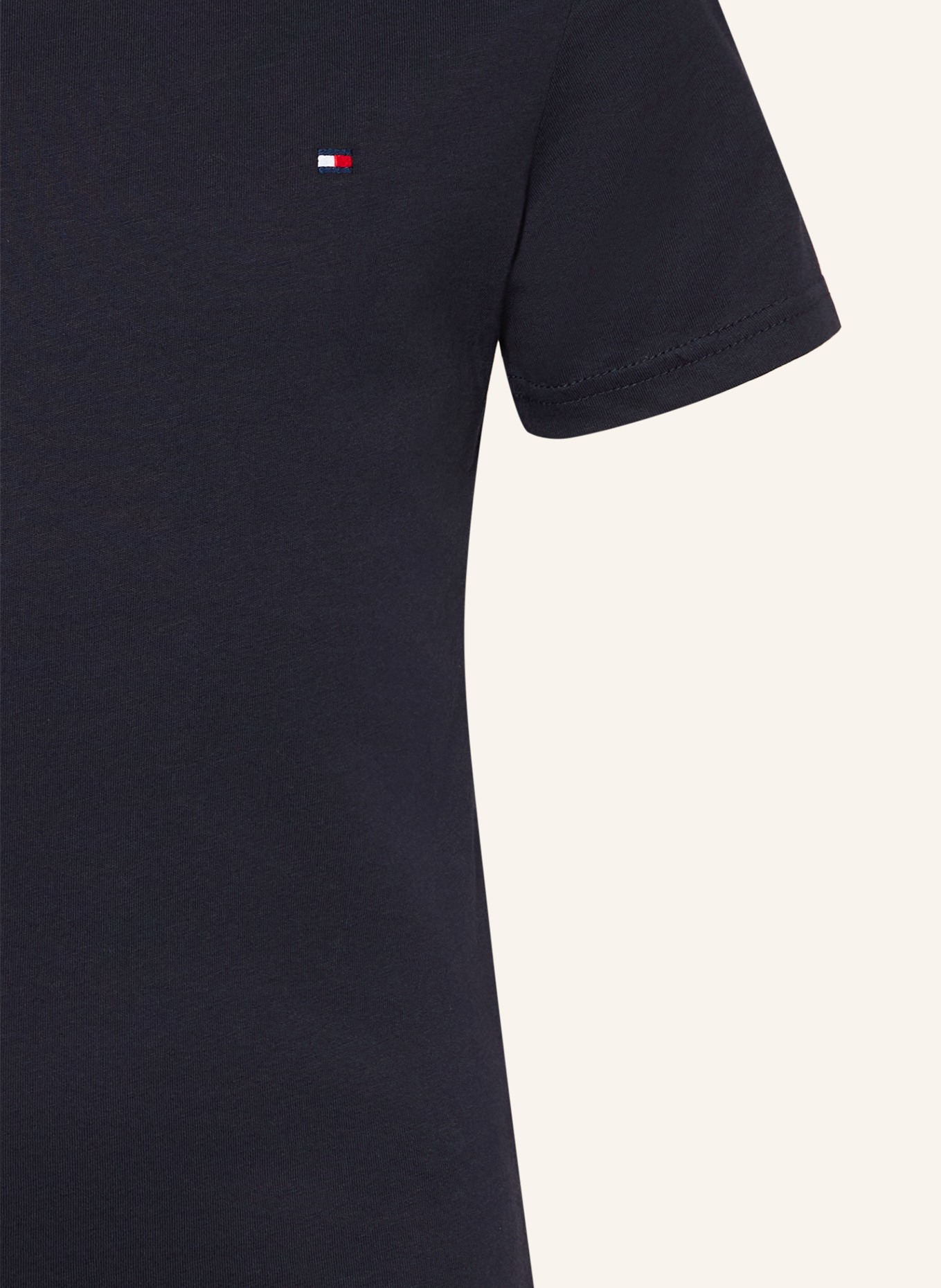 TOMMY HILFIGER 2er-Pack T-Shirts: DUNKELBLAU / WEISS