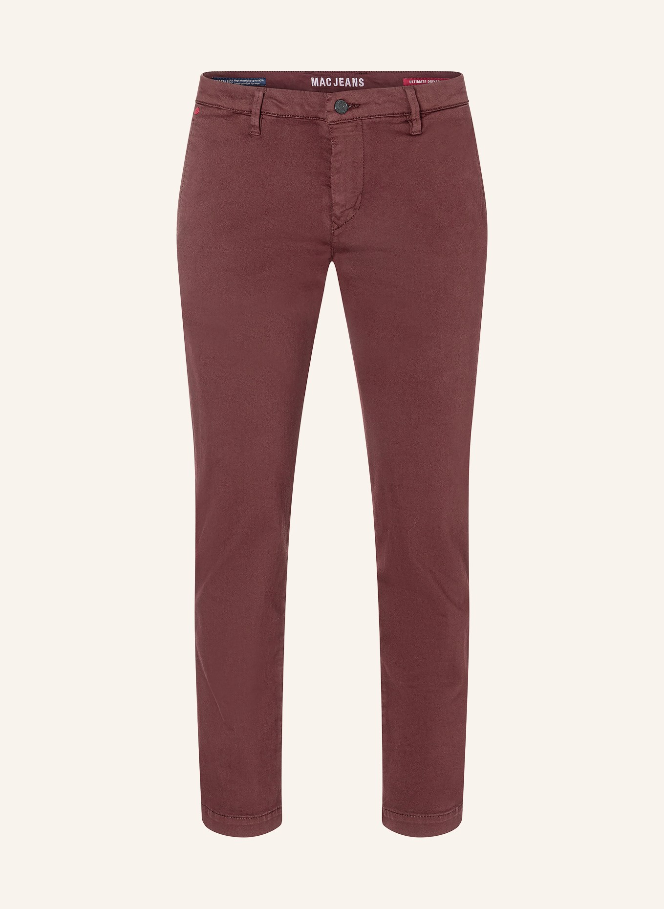 MAC Chino DRIVER Modern Fit: MÖRKRÖD