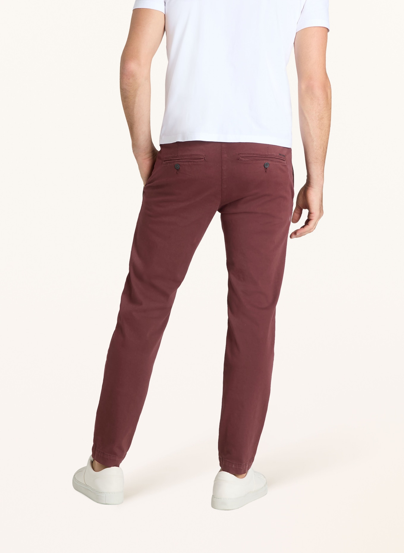 MAC Chino DRIVER Modern Fit: MÖRKRÖD