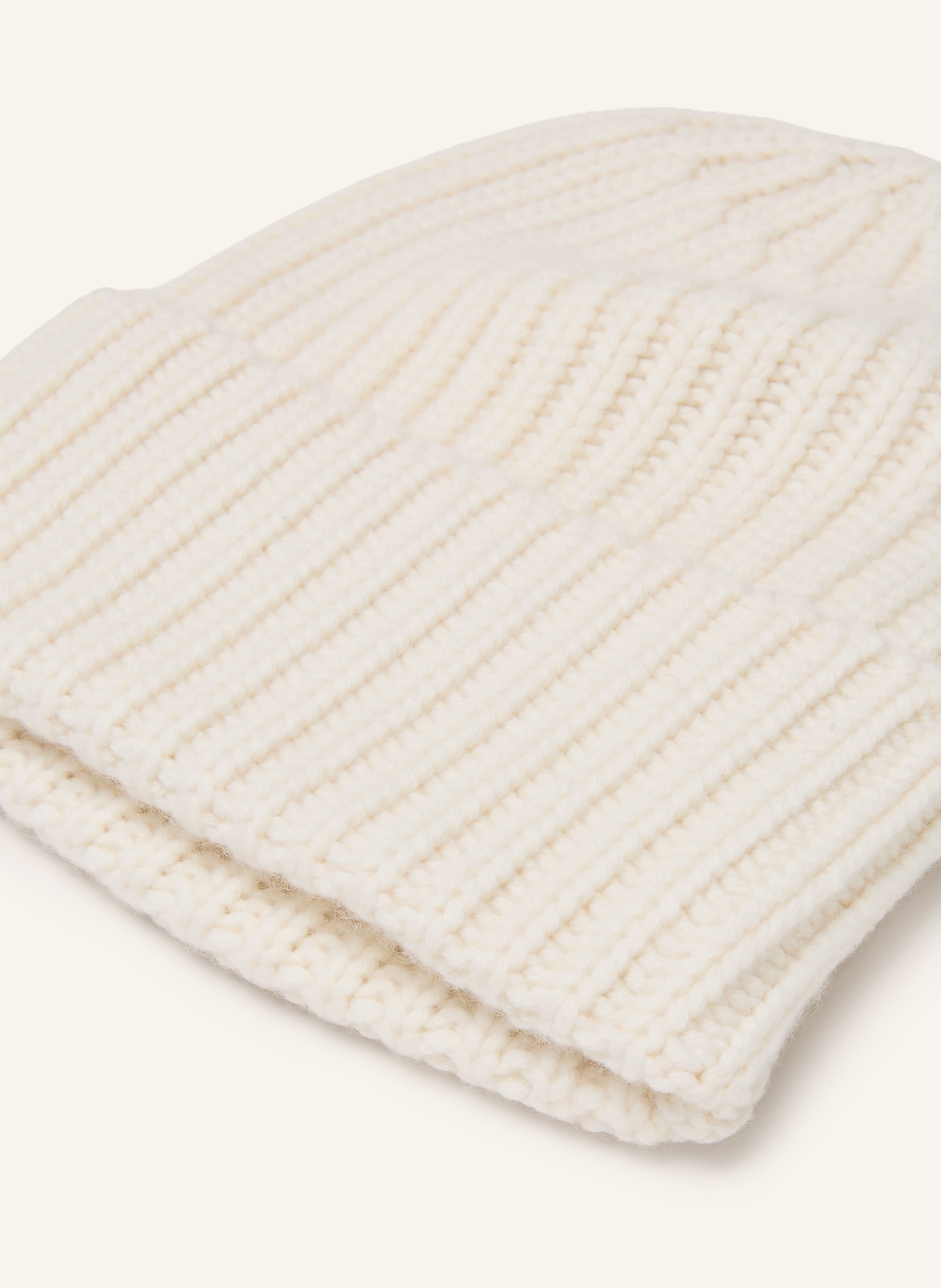 HURRAY Cashmere hat: ECRU