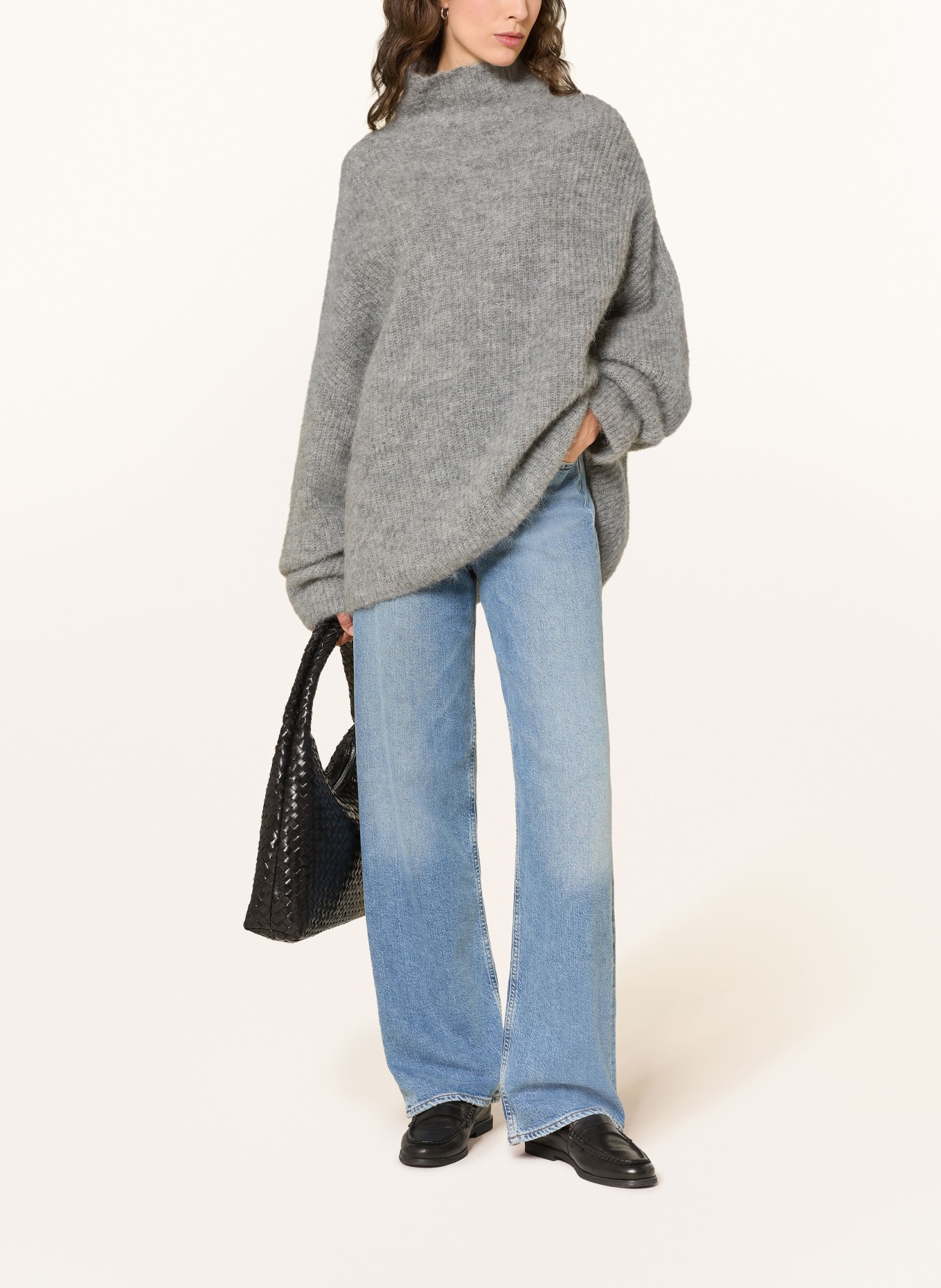 by Aylin Koenig Pullover MARA mit Alpaka: GRAU