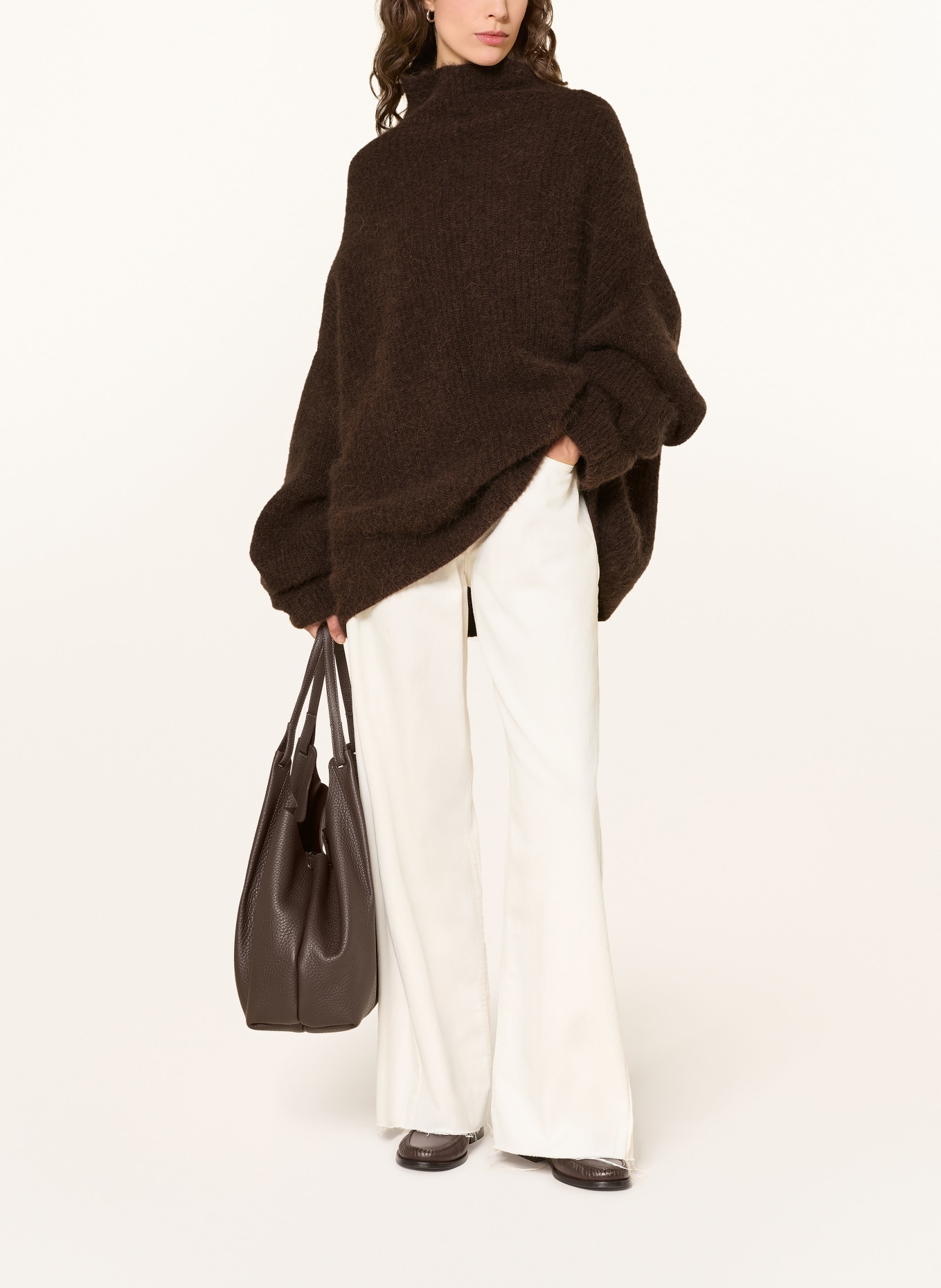by Aylin Koenig Pullover MARA mit Alpaka: DUNKELBRAUN