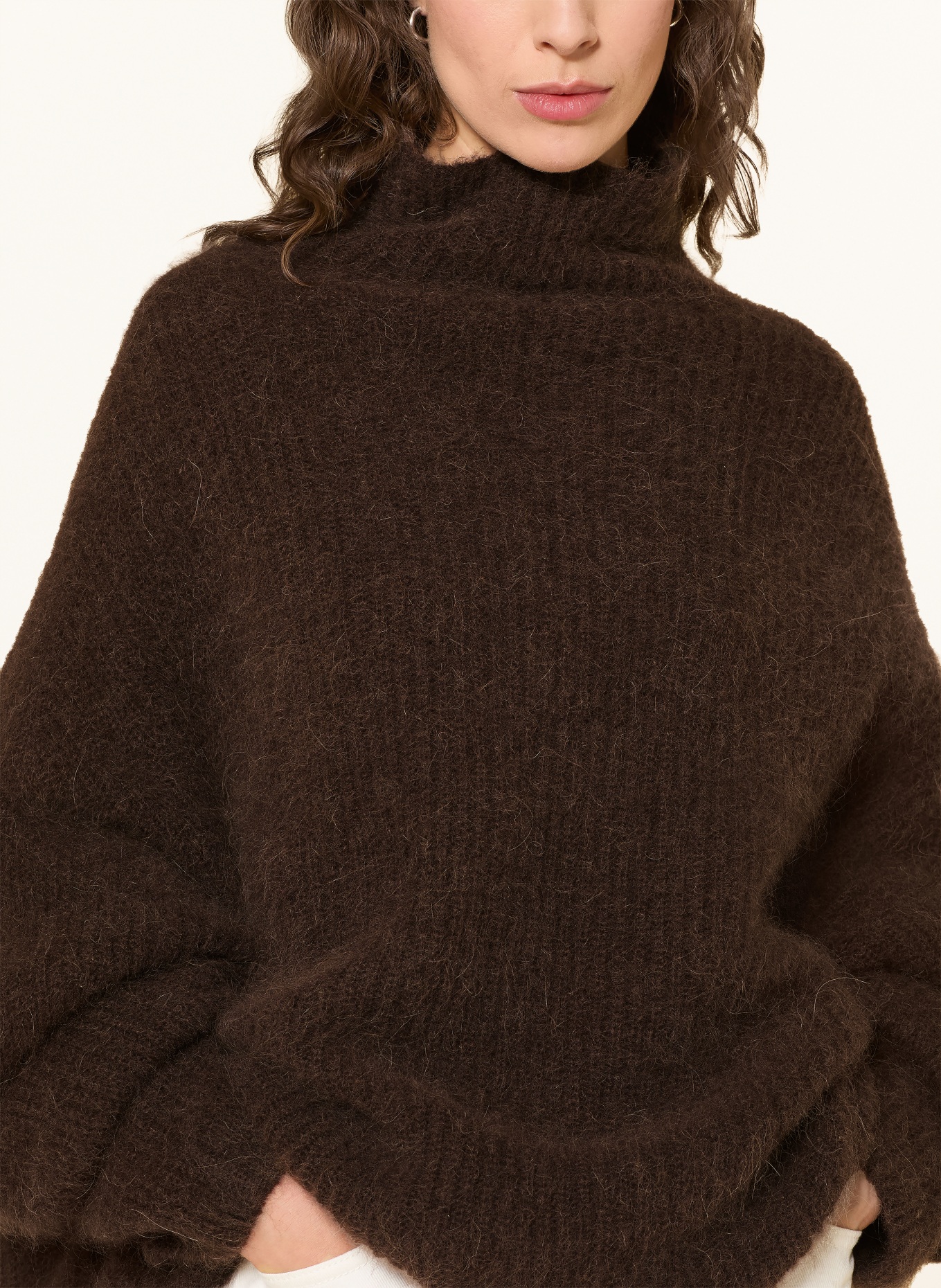 by Aylin Koenig Pullover MARA mit Alpaka: DUNKELBRAUN