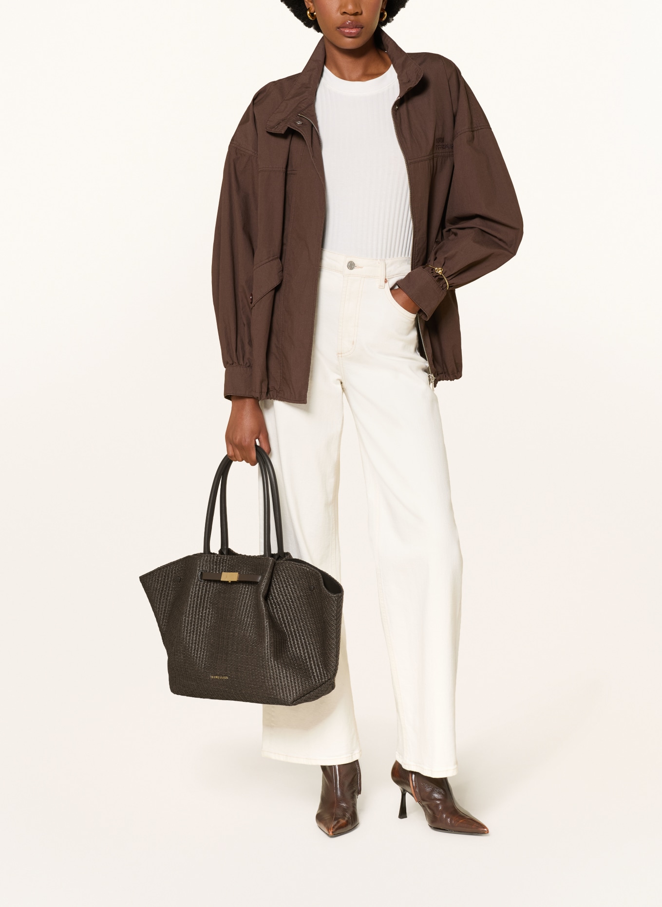 DEMELLIER Shopper THE NEW YORK LARGE: DUNKELBRAUN