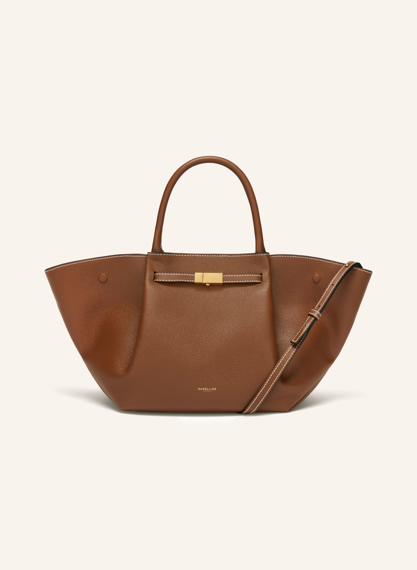 DEMELLIER THE MIDI NEW YORK handbag: BROWN