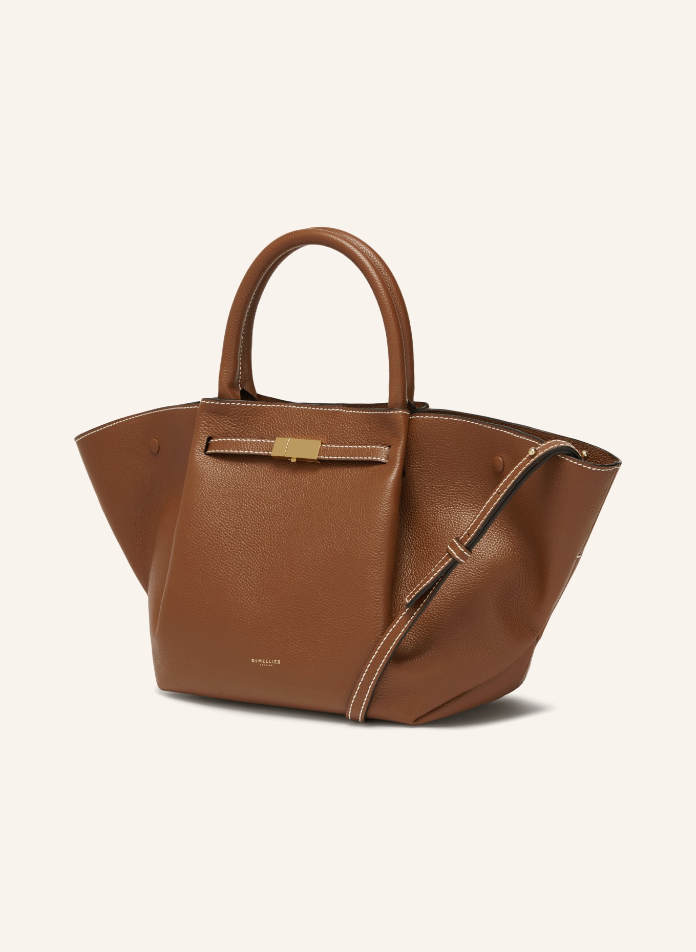 DEMELLIER THE MIDI NEW YORK handbag: BROWN