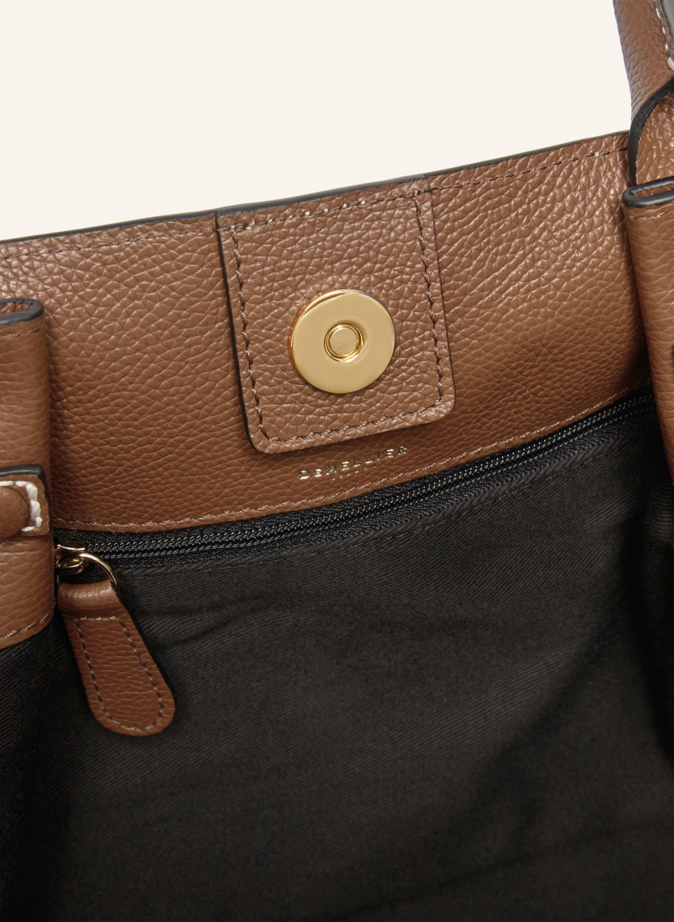 DEMELLIER THE MIDI NEW YORK handbag: BROWN